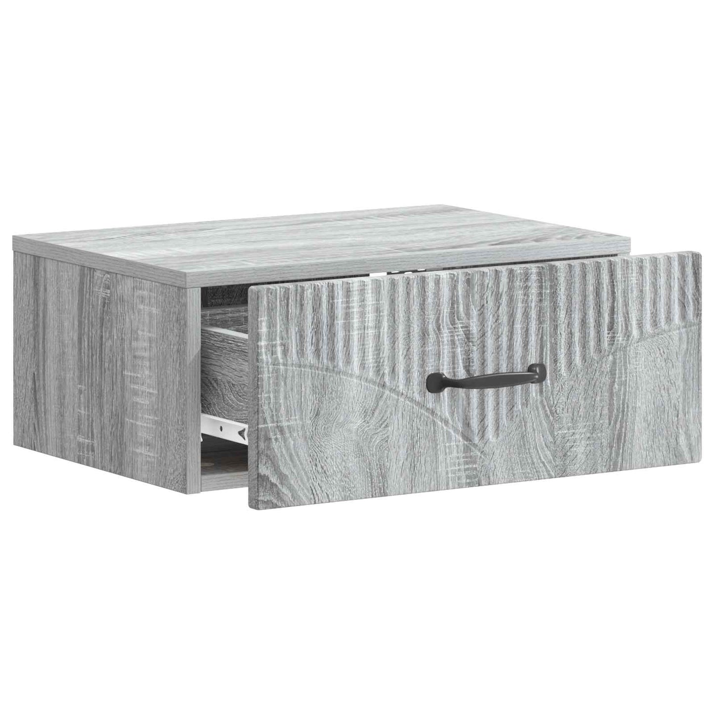 vidaXL Τοίχου Κρεμαστό Κομοδίνο 2 τμχ. Γκρι Sonoma 49 x 34,5 x 20 εκ.