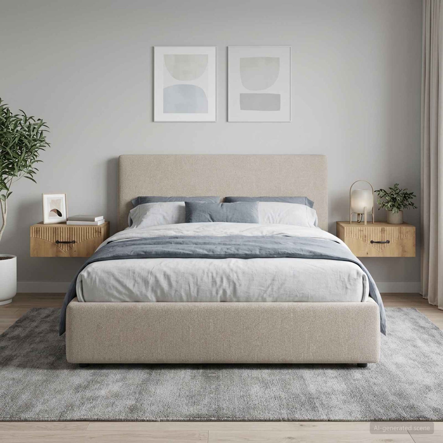 vidaXL Τοίχου Κρεμαστό Κομοδίνο 2 τμχ. Artisan Δρυς 49 x 34,5 x 20 εκ.