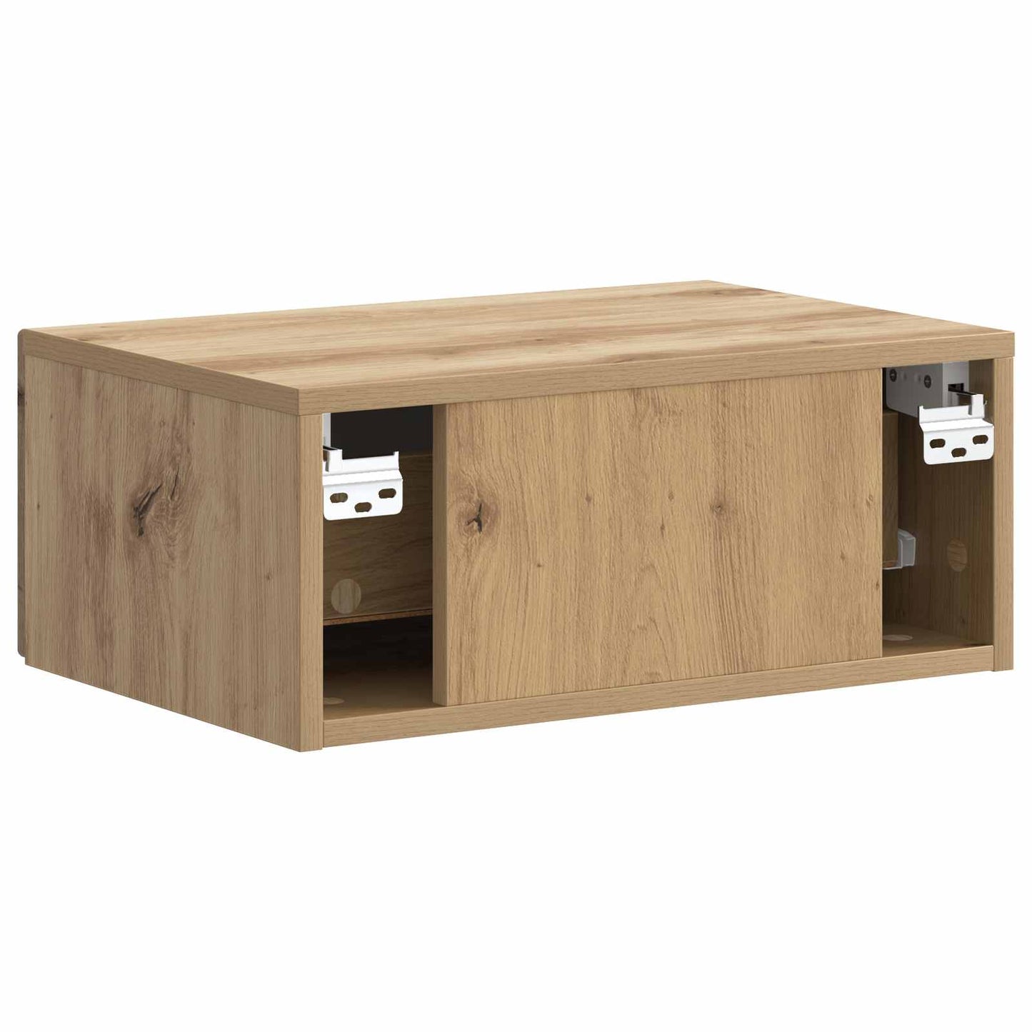 vidaXL Τοίχου Κρεμαστό Κομοδίνο 2 τμχ. Artisan Δρυς 49 x 34,5 x 20 εκ.