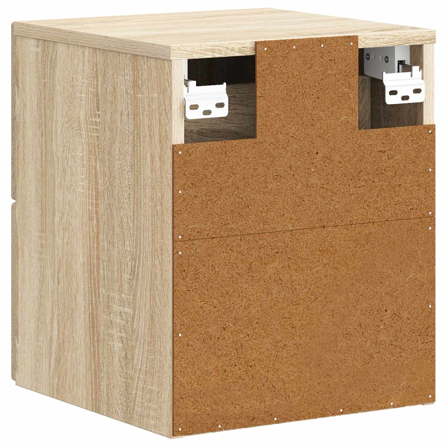 vidaXL Τοίχου Κρεμαστό Κομοδίνο 2 τμχ. Sonoma Δρυς 34,5 x 33 x 40 εκ