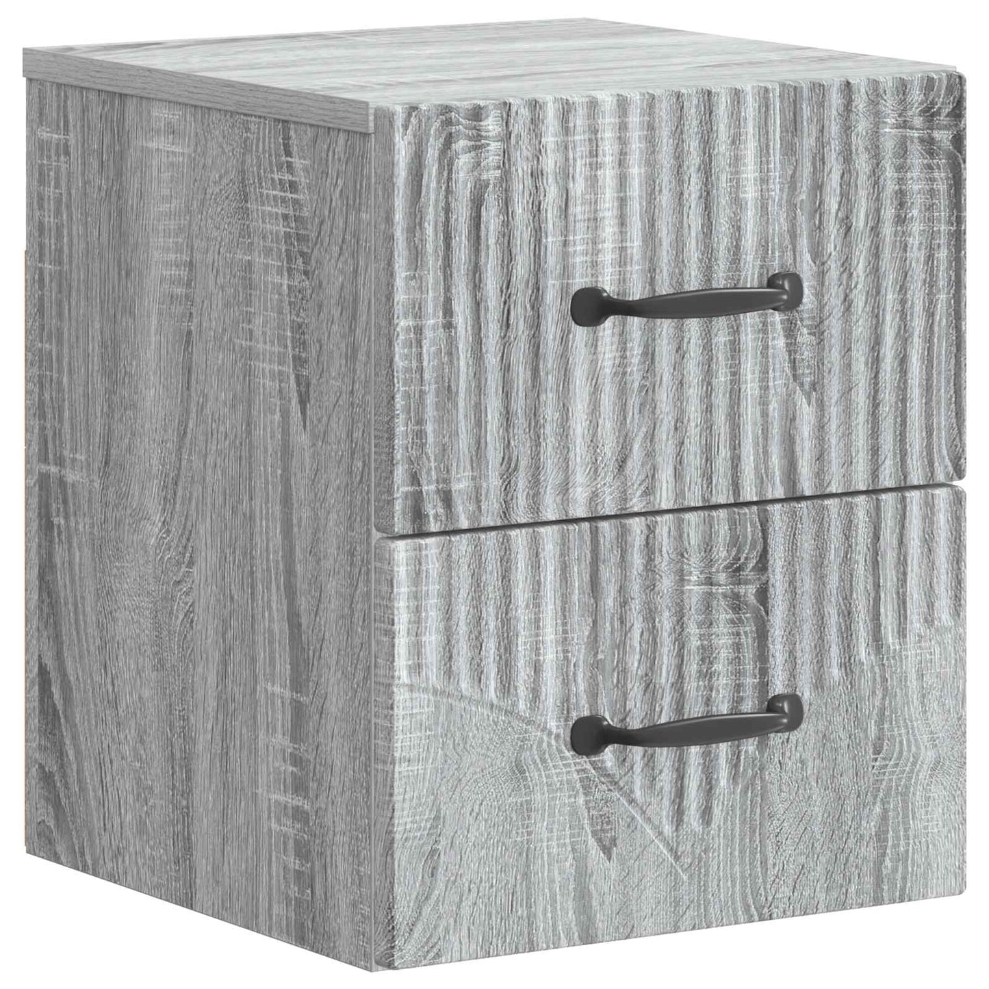 vidaXL Τοίχου Κρεμαστό Κομοδίνο 2 τμχ. Γκρι Sonoma 34,5 x 33 x 40 εκ