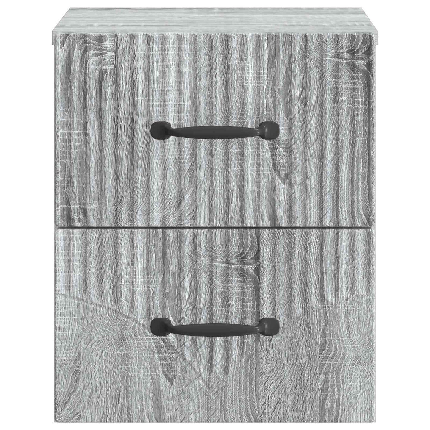vidaXL Τοίχου Κρεμαστό Κομοδίνο 2 τμχ. Γκρι Sonoma 34,5 x 33 x 40 εκ