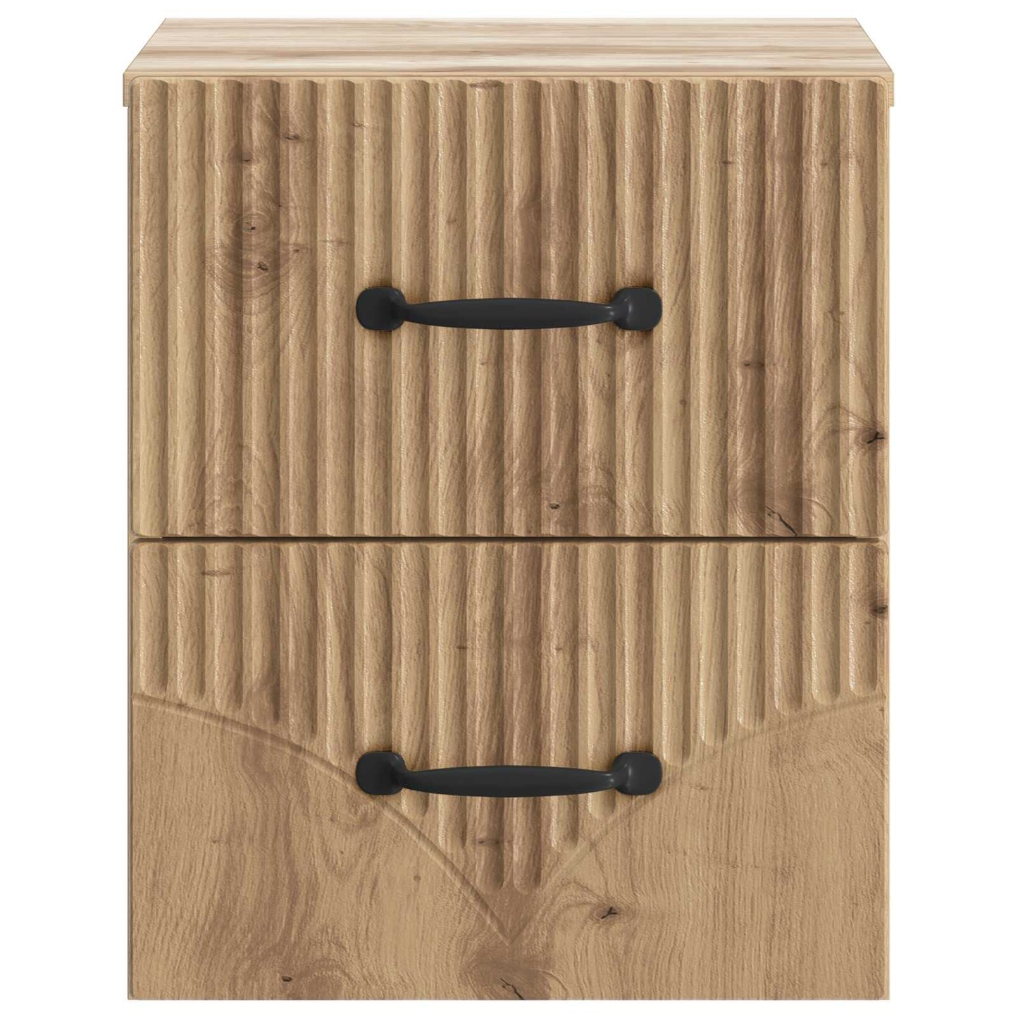 vidaXL Τοίχου Κρεμαστό Κομοδίνο 2 τμχ. Artisan Δρυς 34,5 x 33 x 40 εκ