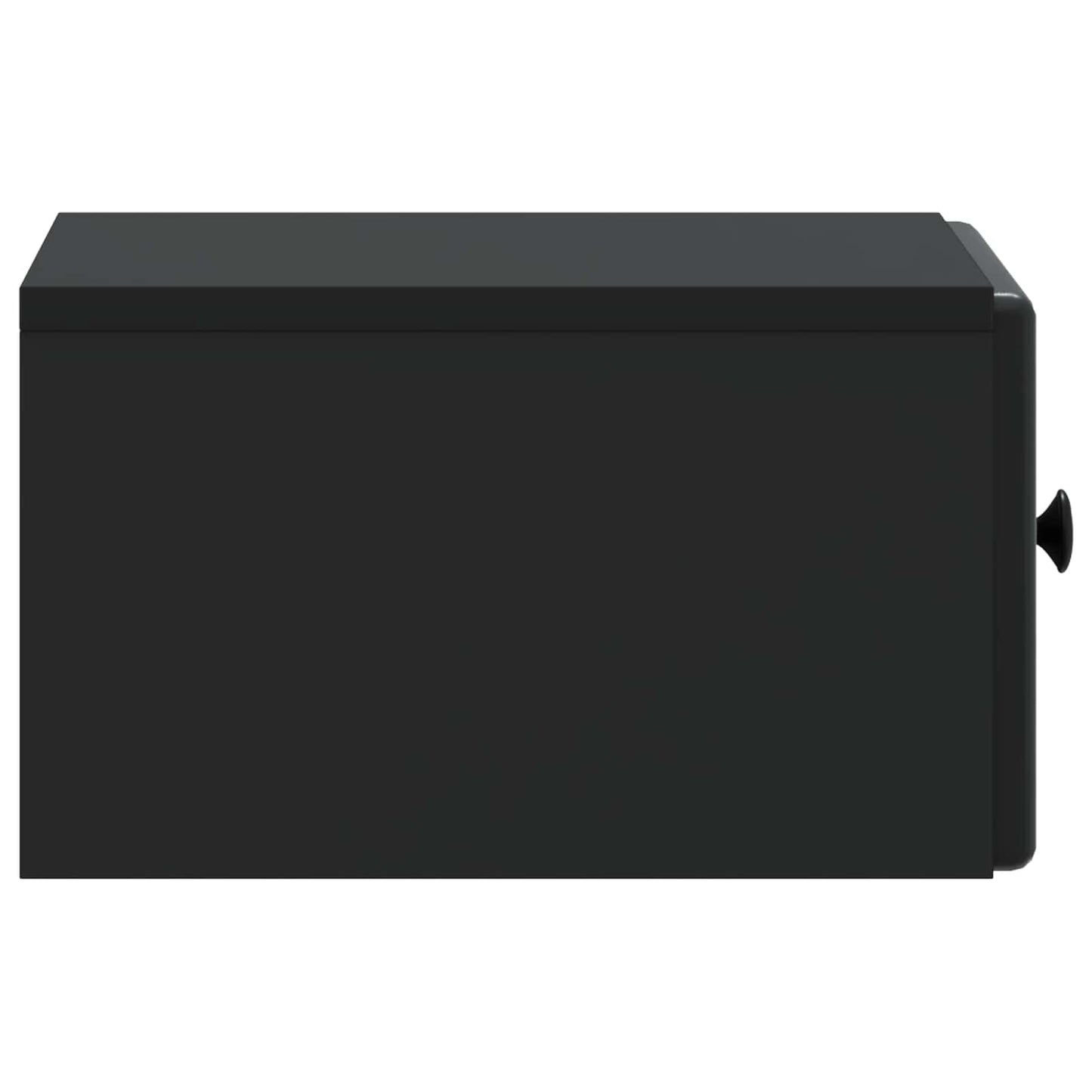 vidaXL Τοίχου Κρεμαστό Κομοδίνο 2 τμχ. Μαύρο 34,5 x 33 x 20 εκ.