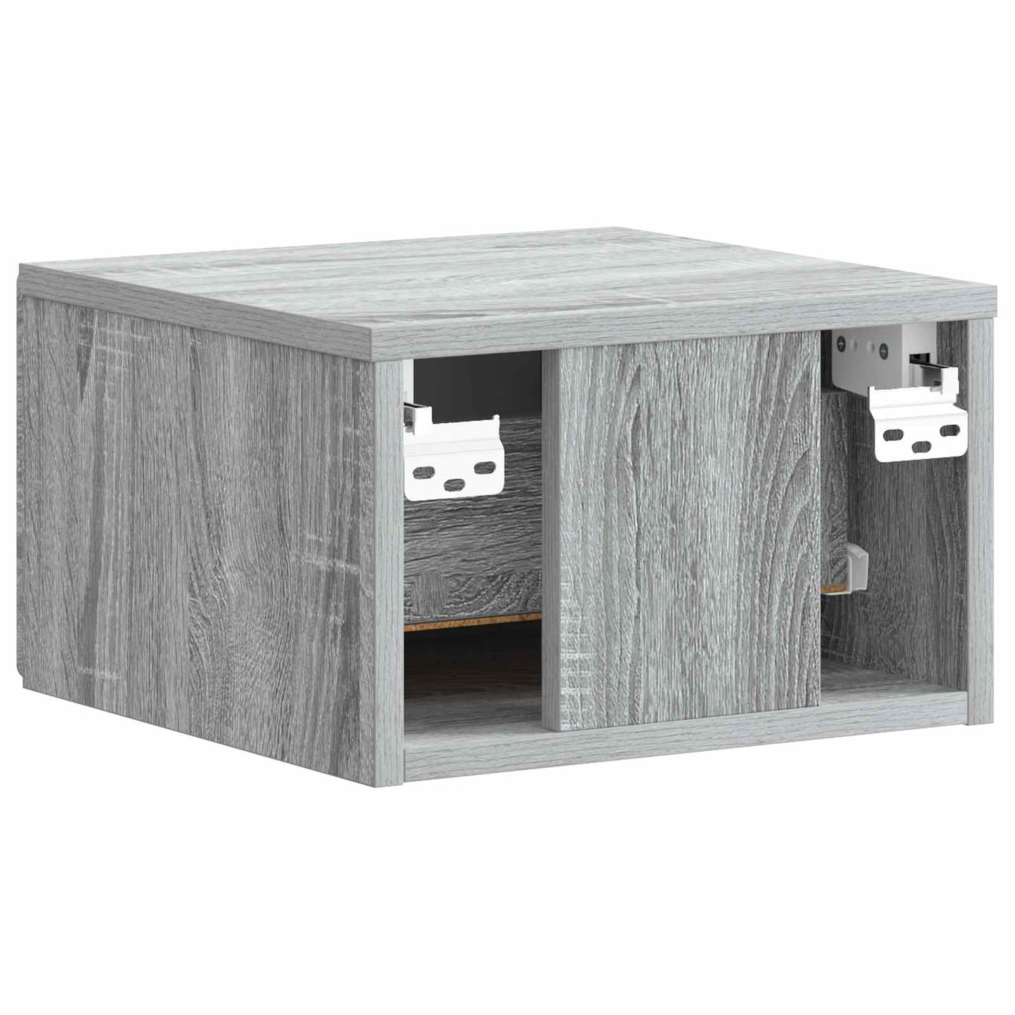 vidaXL Τοίχου Κρεμαστό Κομοδίνο 2 τμχ. Γκρι Sonoma 34,5 x 33 x 20 εκ.