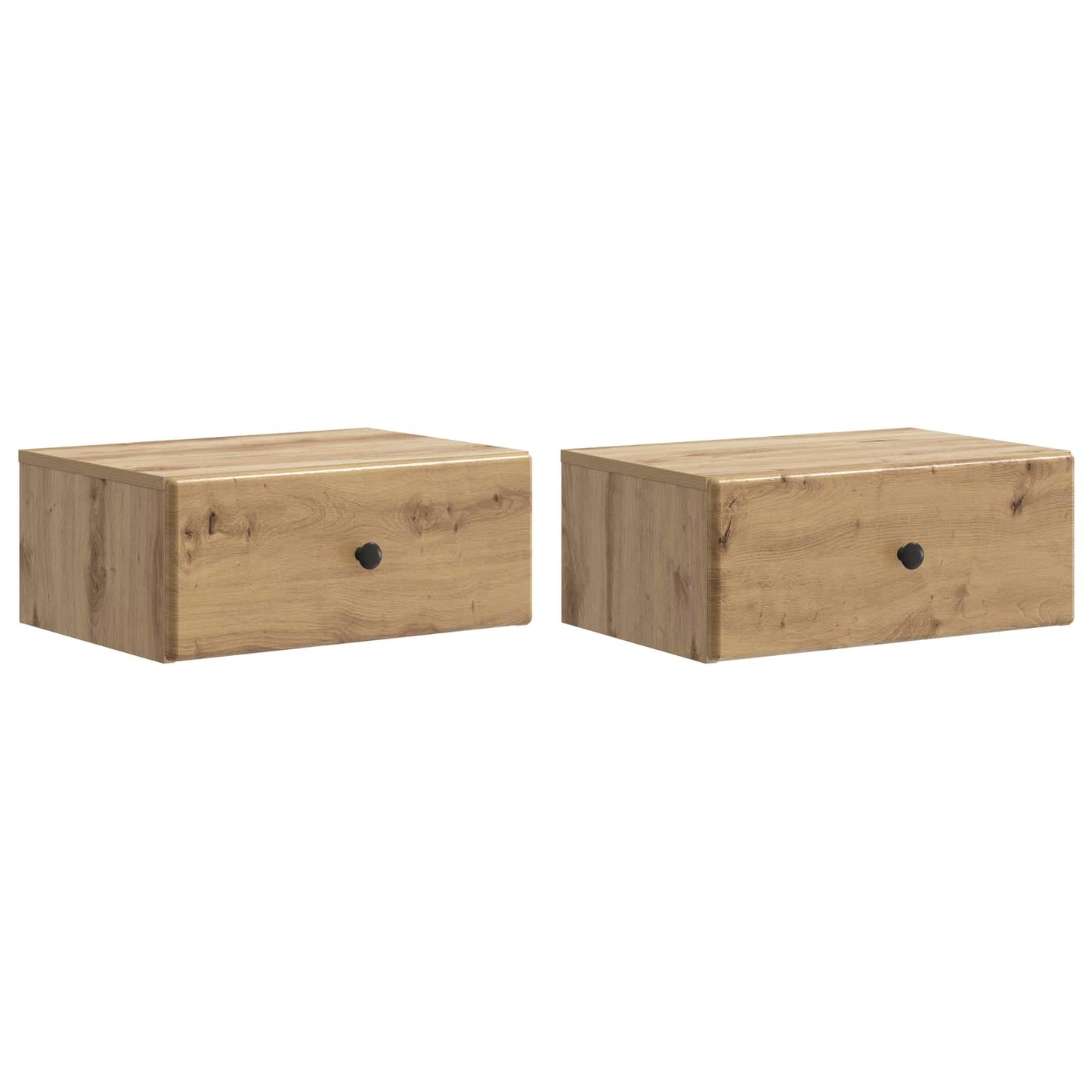vidaXL Τοίχου Κρεμαστό Κομοδίνο 2 τμχ. Artisan Δρυς 49 x 34,5 x 20 εκ.