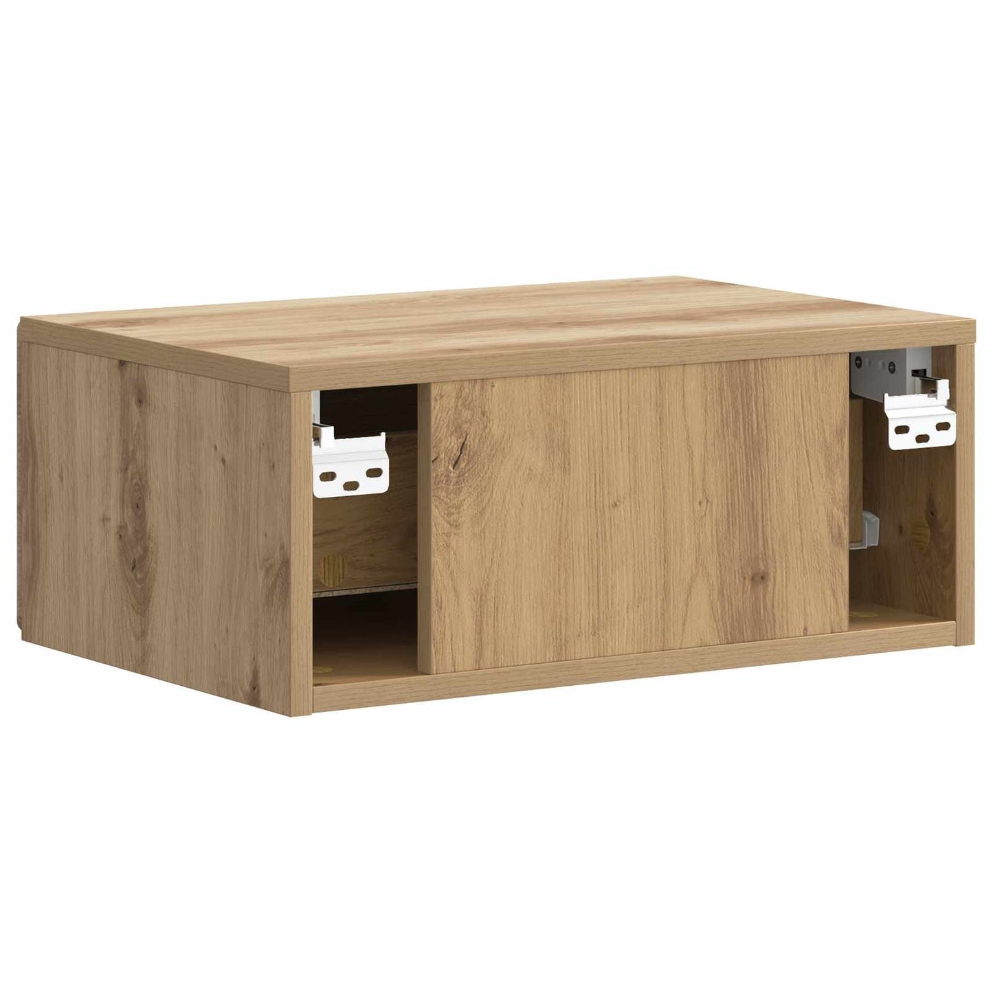 vidaXL Τοίχου Κρεμαστό Κομοδίνο 2 τμχ. Artisan Δρυς 49 x 34,5 x 20 εκ.