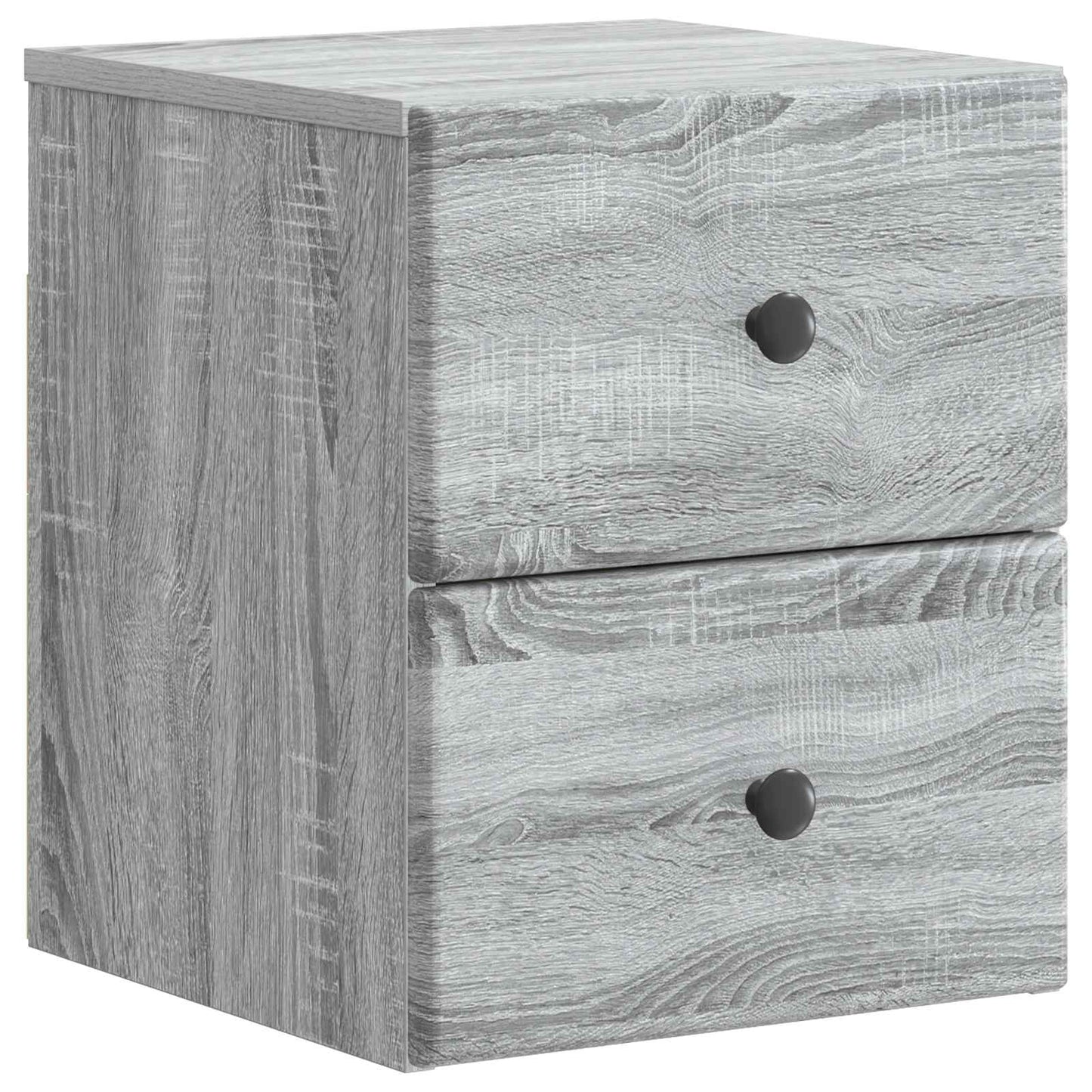 vidaXL Τοίχου Κρεμαστό Κομοδίνο 2 τμχ. Γκρι Sonoma 34,5 x 33 x 40 εκ
