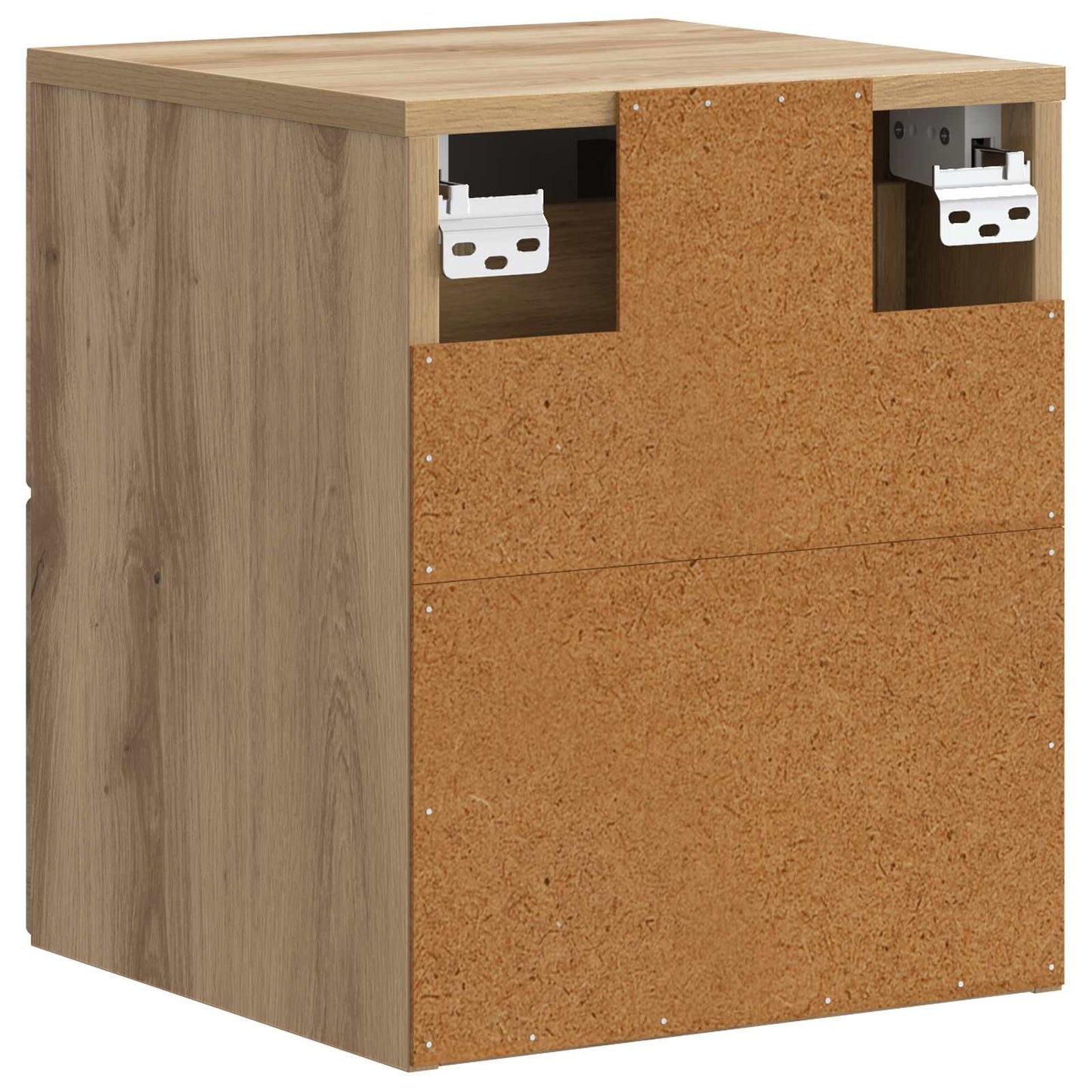 vidaXL Τοίχου Κρεμαστό Κομοδίνο 2 τμχ. Artisan Δρυς 34,5 x 33 x 40 εκ