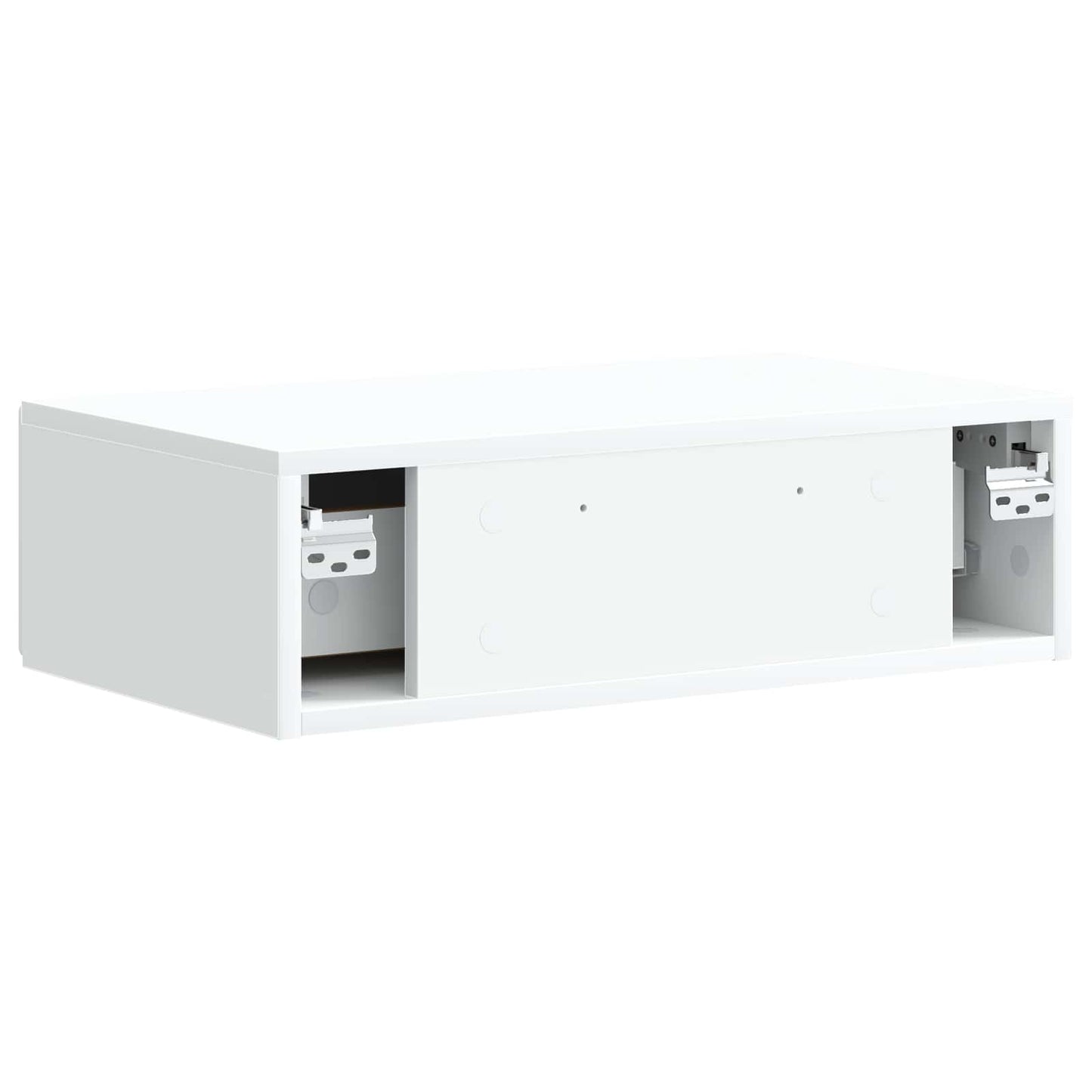 vidaXL Τραπεζάκι Τοίχου Λευκό 59 x 34,5 x 17 εκ. Επεξεργασμένο Ξύλο