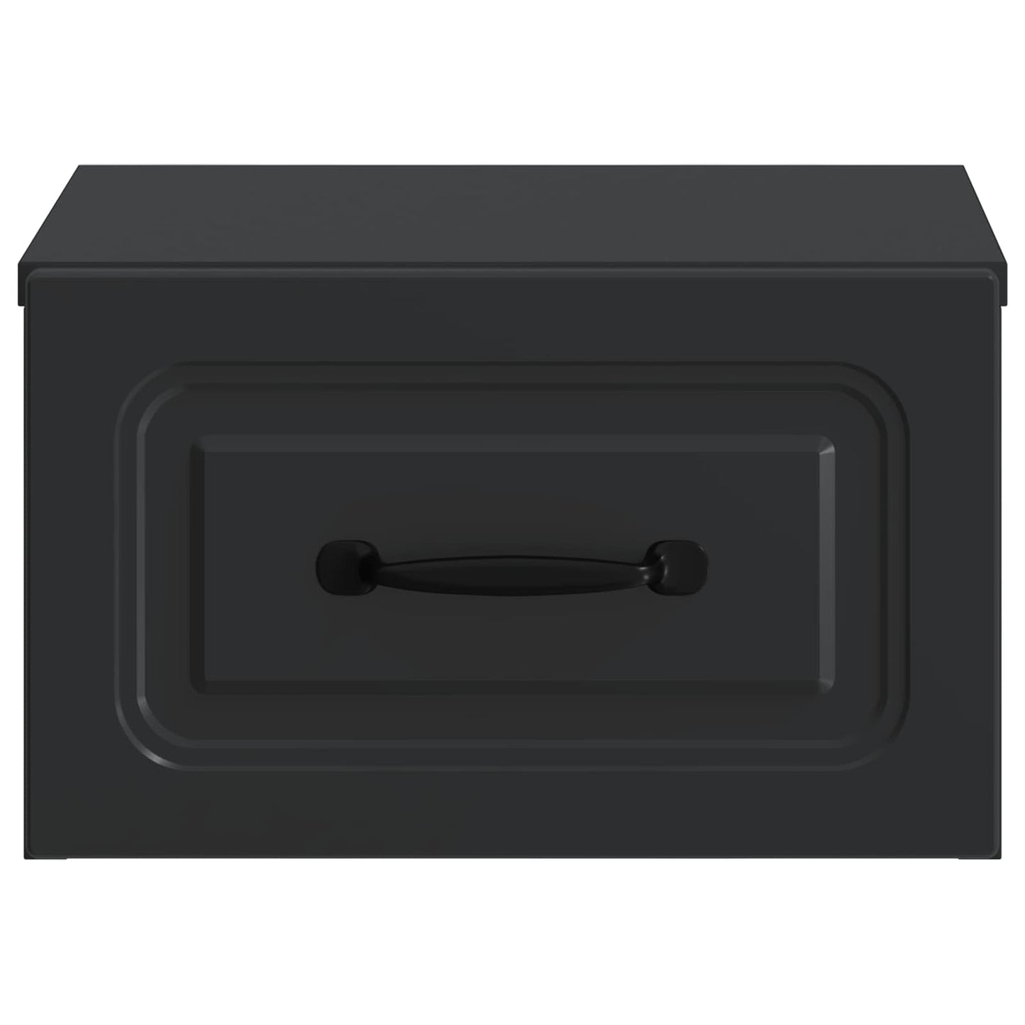 vidaXL Τοίχου Κρεμαστό Κομοδίνο 2 τμχ. Μαύρο 34,5 x 33 x 20 εκ.