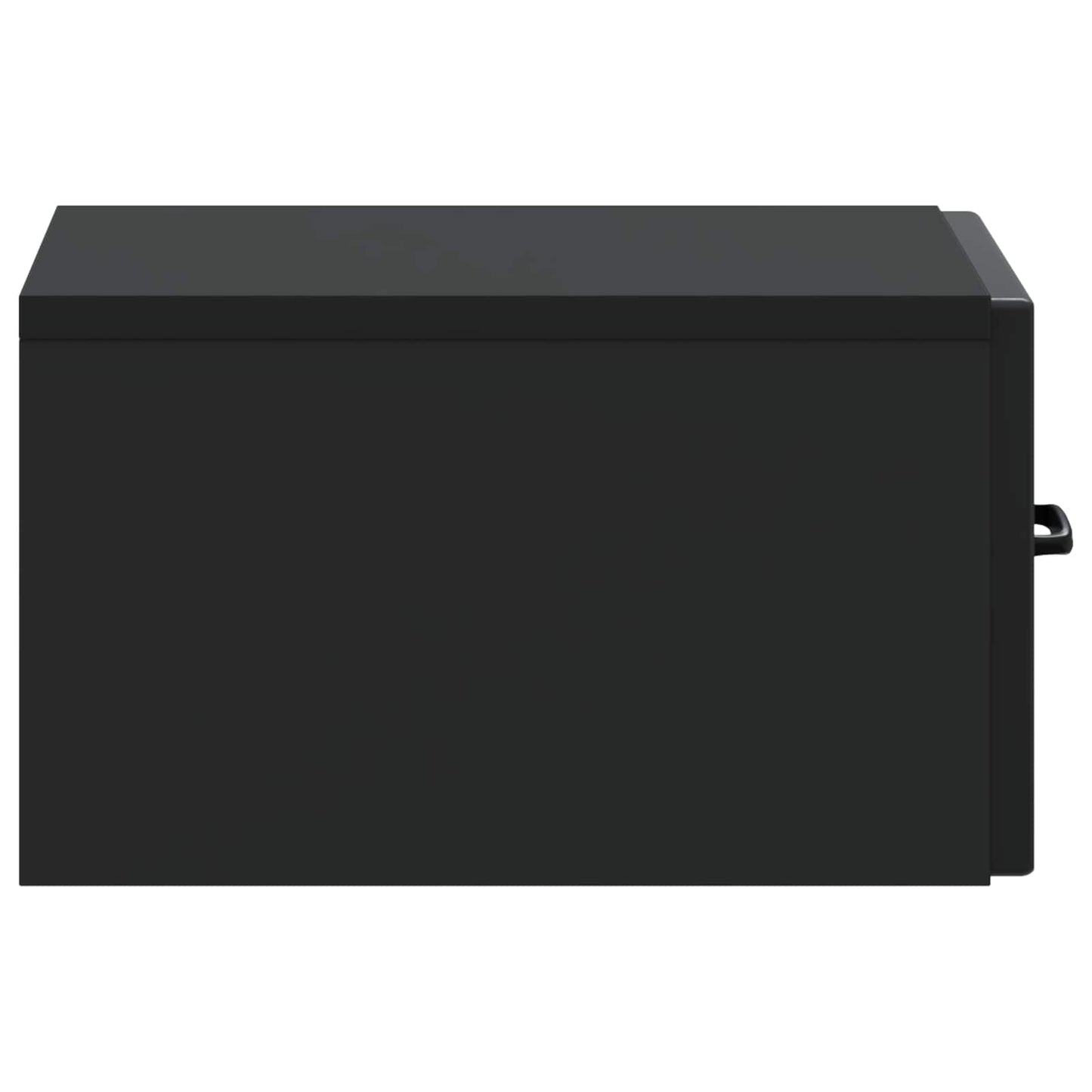 vidaXL Τοίχου Κρεμαστό Κομοδίνο 2 τμχ. Μαύρο 34,5 x 33 x 20 εκ.