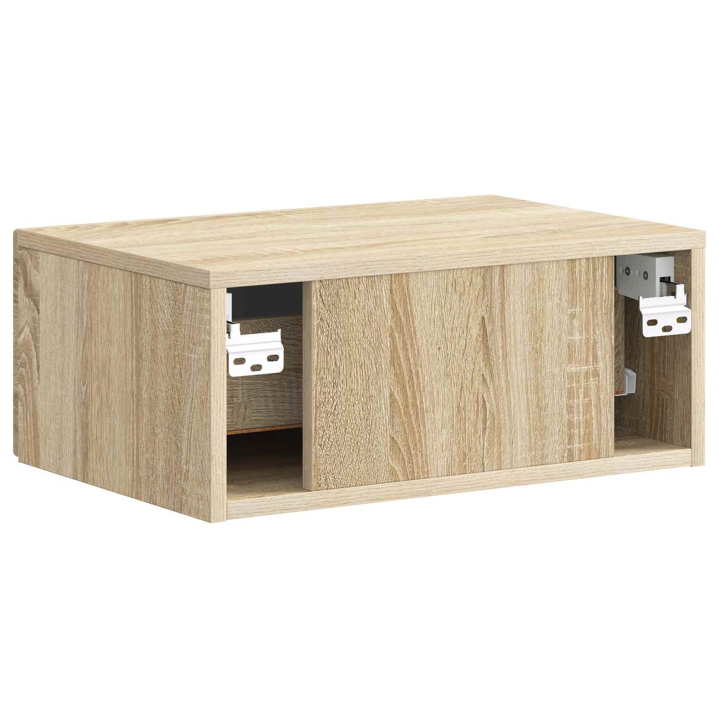 vidaXL Τοίχου Κρεμαστό Κομοδίνο 2 τμχ. Sonoma Δρυς 49 x 34,5 x 20 εκ.
