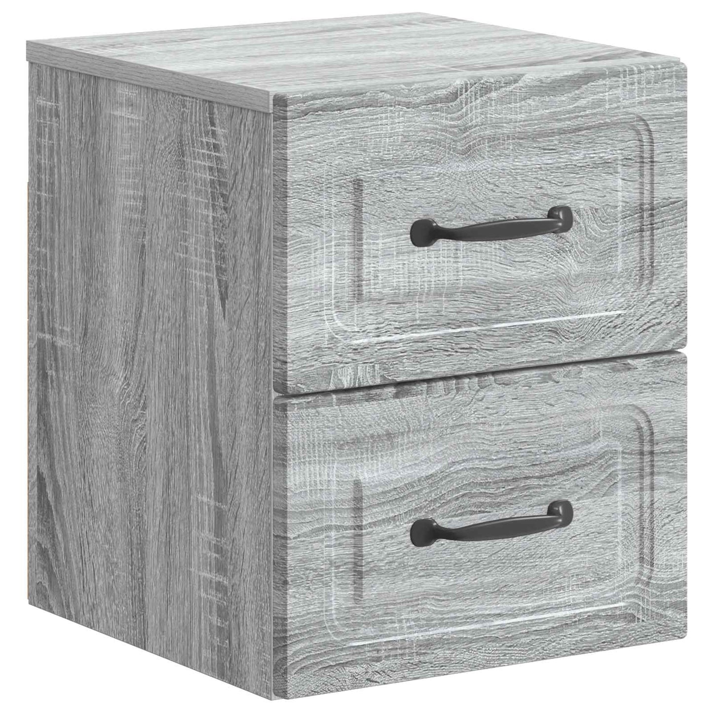 vidaXL Τοίχου Κρεμαστό Κομοδίνο 2 τμχ. Γκρι Sonoma 34,5 x 33 x 40 εκ