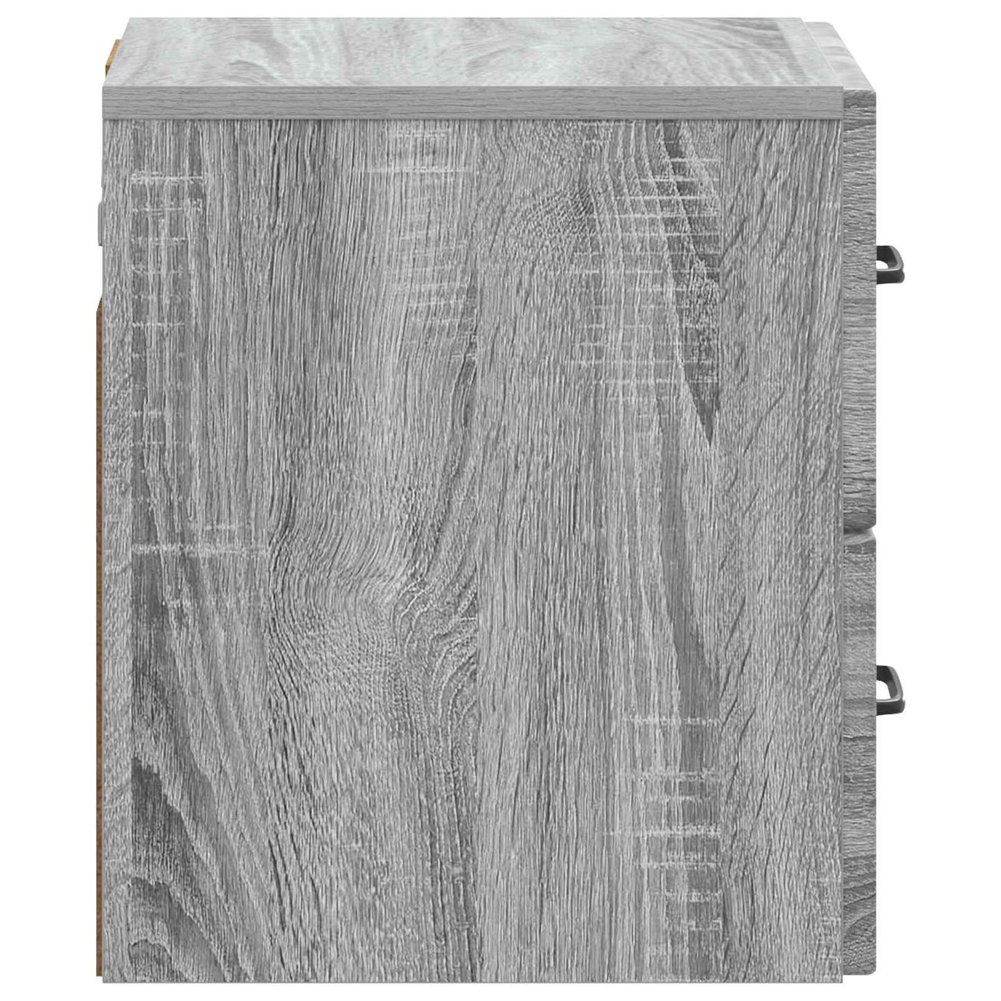 vidaXL Τοίχου Κρεμαστό Κομοδίνο 2 τμχ. Γκρι Sonoma 34,5 x 33 x 40 εκ