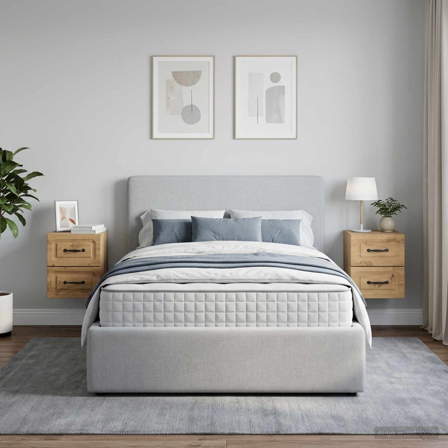 vidaXL Τοίχου Κρεμαστό Κομοδίνο 2 τμχ. Artisan Δρυς 34,5 x 33 x 40 εκ