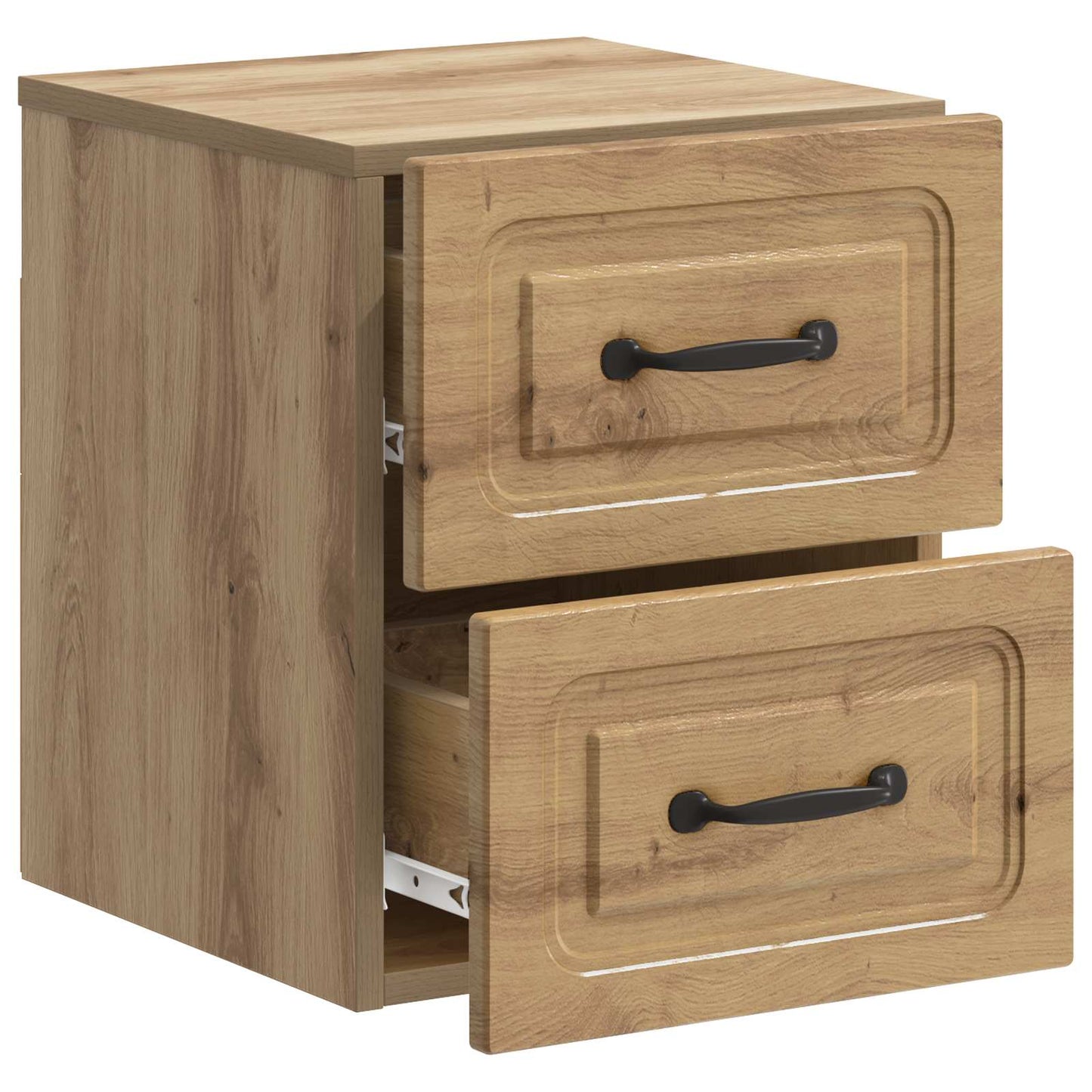 vidaXL Τοίχου Κρεμαστό Κομοδίνο 2 τμχ. Artisan Δρυς 34,5 x 33 x 40 εκ
