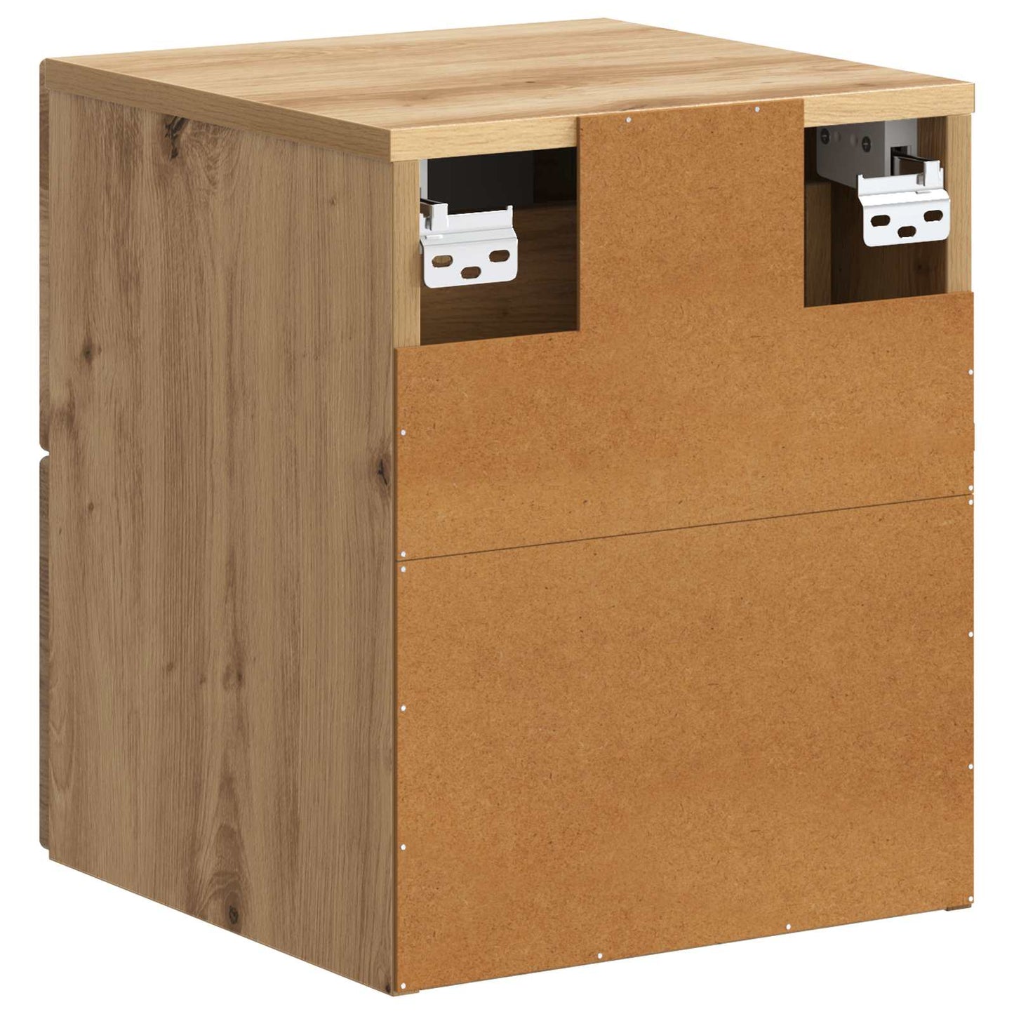 vidaXL Τοίχου Κρεμαστό Κομοδίνο 2 τμχ. Artisan Δρυς 34,5 x 33 x 40 εκ