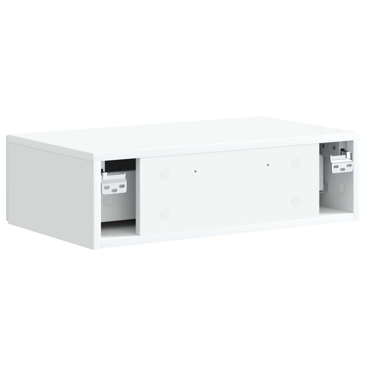 vidaXL Τραπεζάκι Τοίχου Λευκό 59 x 34,5 x 17 εκ. Επεξεργασμένο Ξύλο