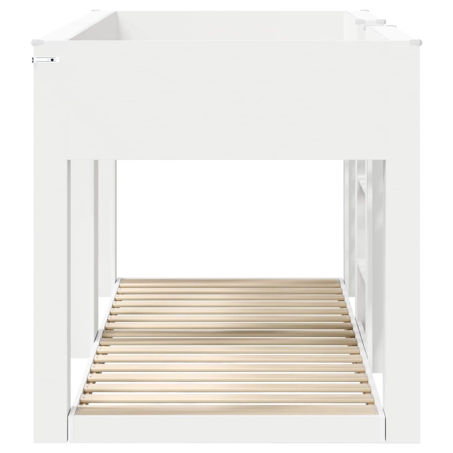 vidaXL Κρεβάτι Κουκέτα για Παιδιά Λευκό 75 x 190 cm Επεξεργασμένο ξύλο