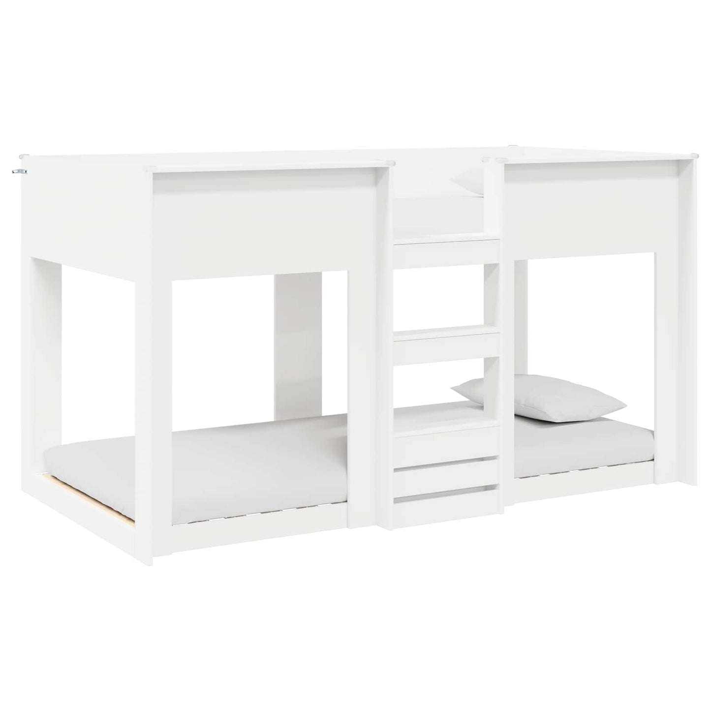 vidaXL Κρεβάτι Κουκέτα για Παιδιά Λευκό 80 x 200 cm Επεξεργασμένο ξύλο