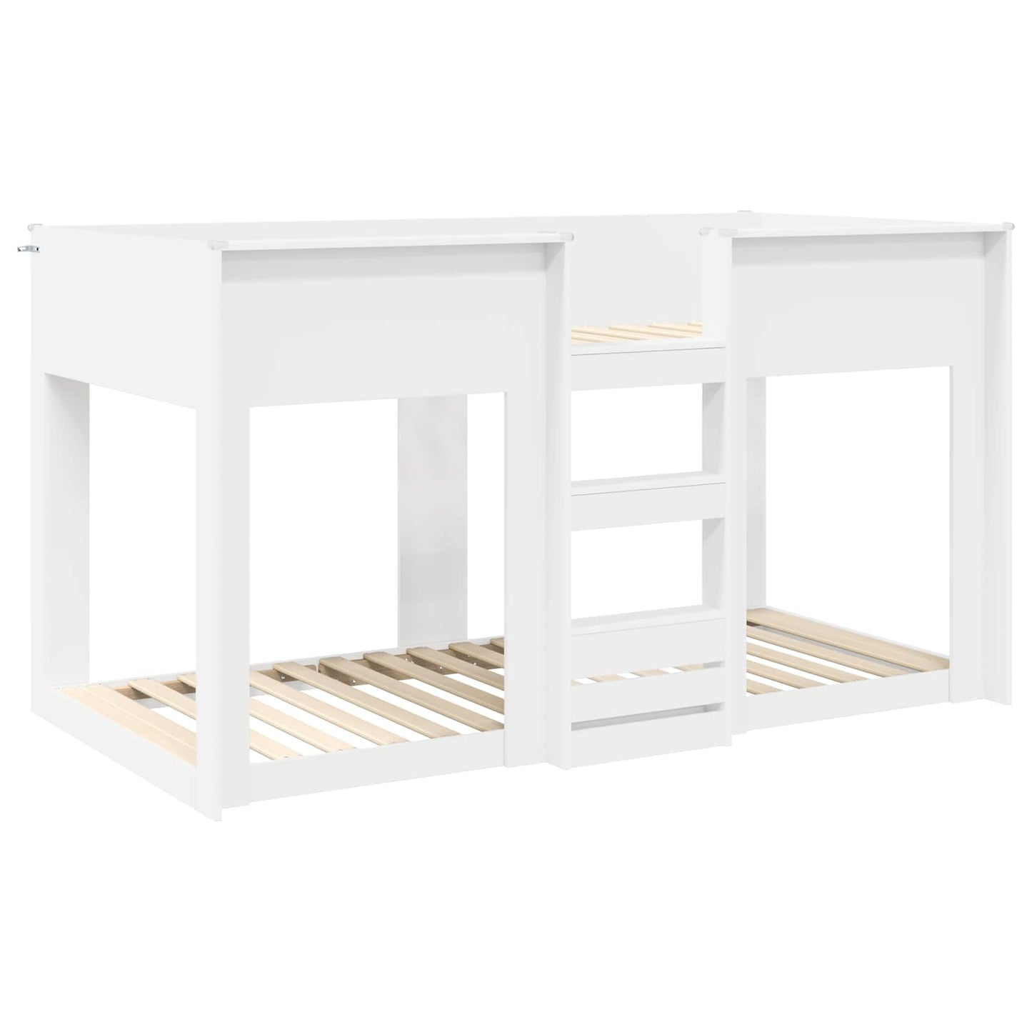 vidaXL Κρεβάτι Κουκέτα για Παιδιά Λευκό 80 x 200 cm Επεξεργασμένο ξύλο