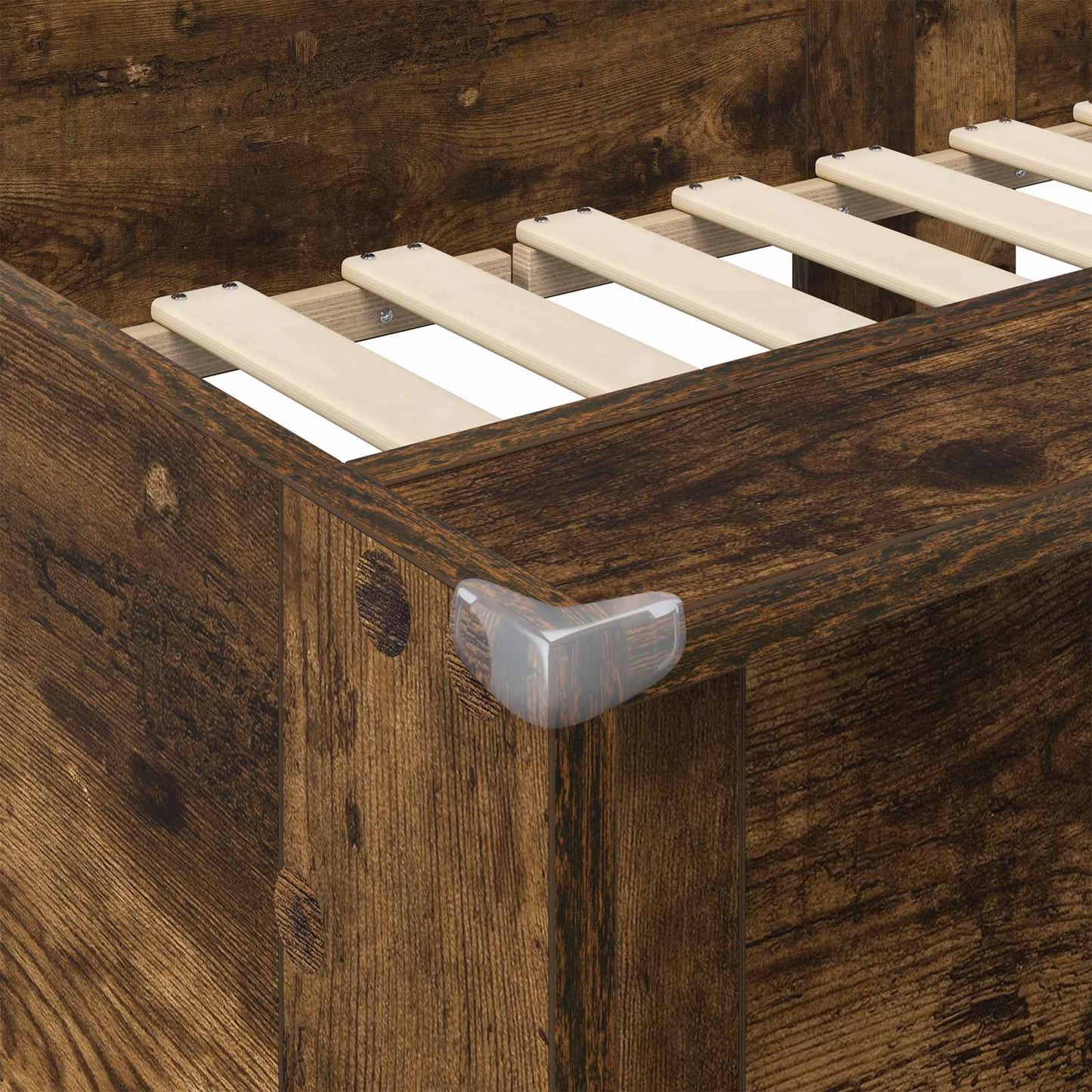 vidaXL Κρεβάτι Κουκέτα για Παιδιά Καπνιστό Δρύς 80 x 200 cm