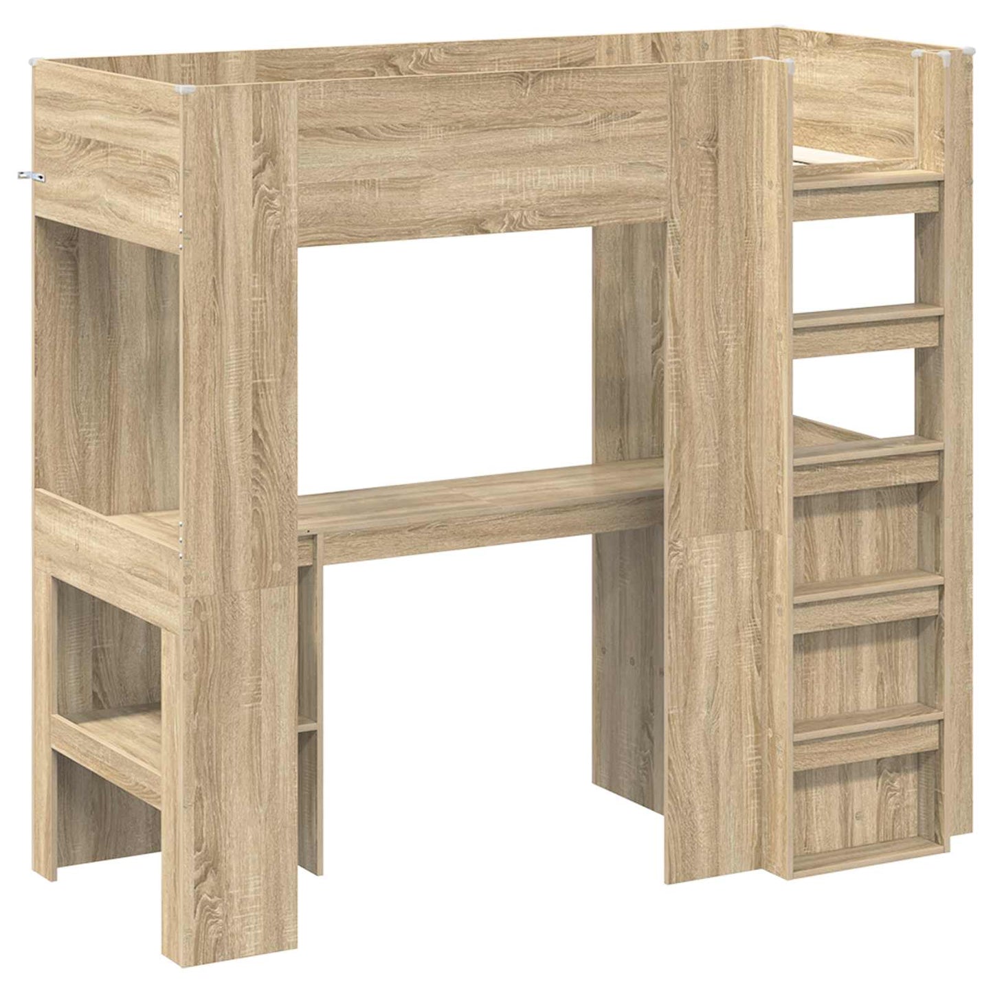 vidaXL Σκελετός κουκέτας με γραφείο Δρύς Sonoma 75 x 190 cm