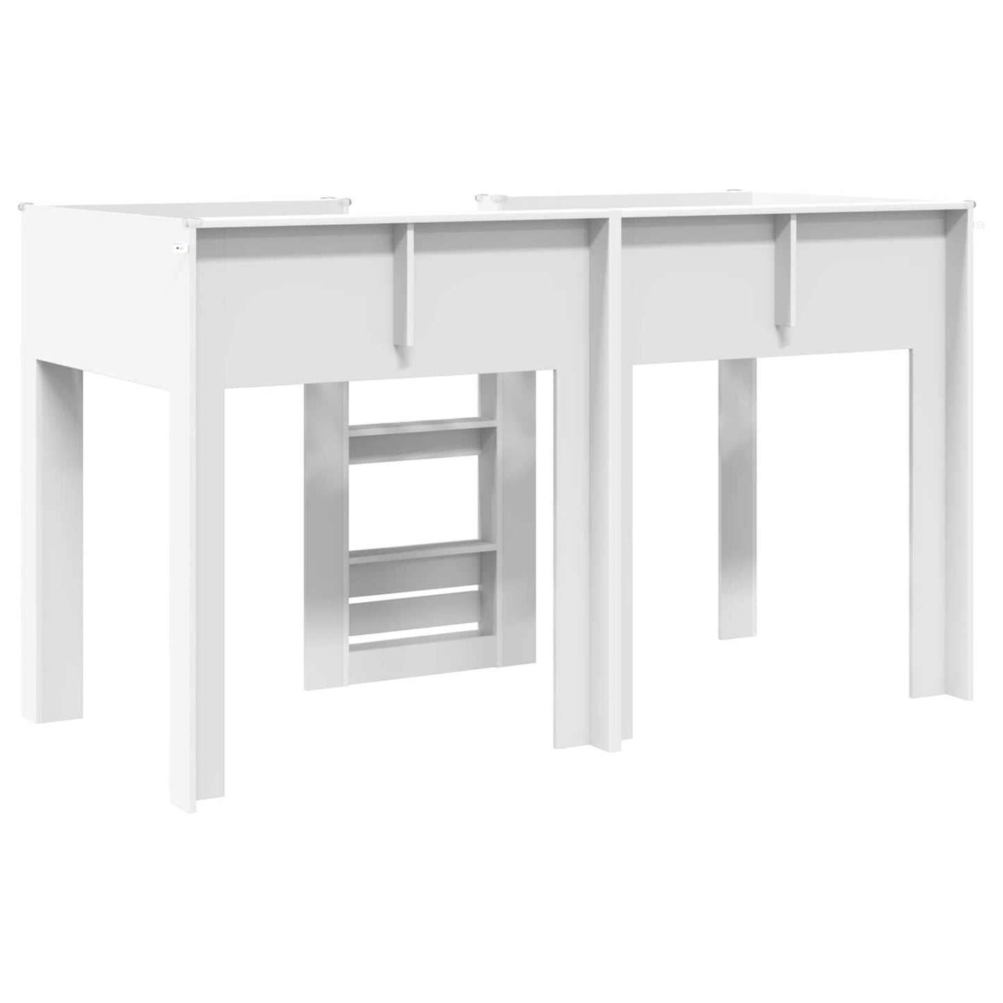 vidaXL Κρεβάτι Κουκέτα για Παιδιά Λευκό 75 x 190 cm Επεξεργασμένο ξύλο