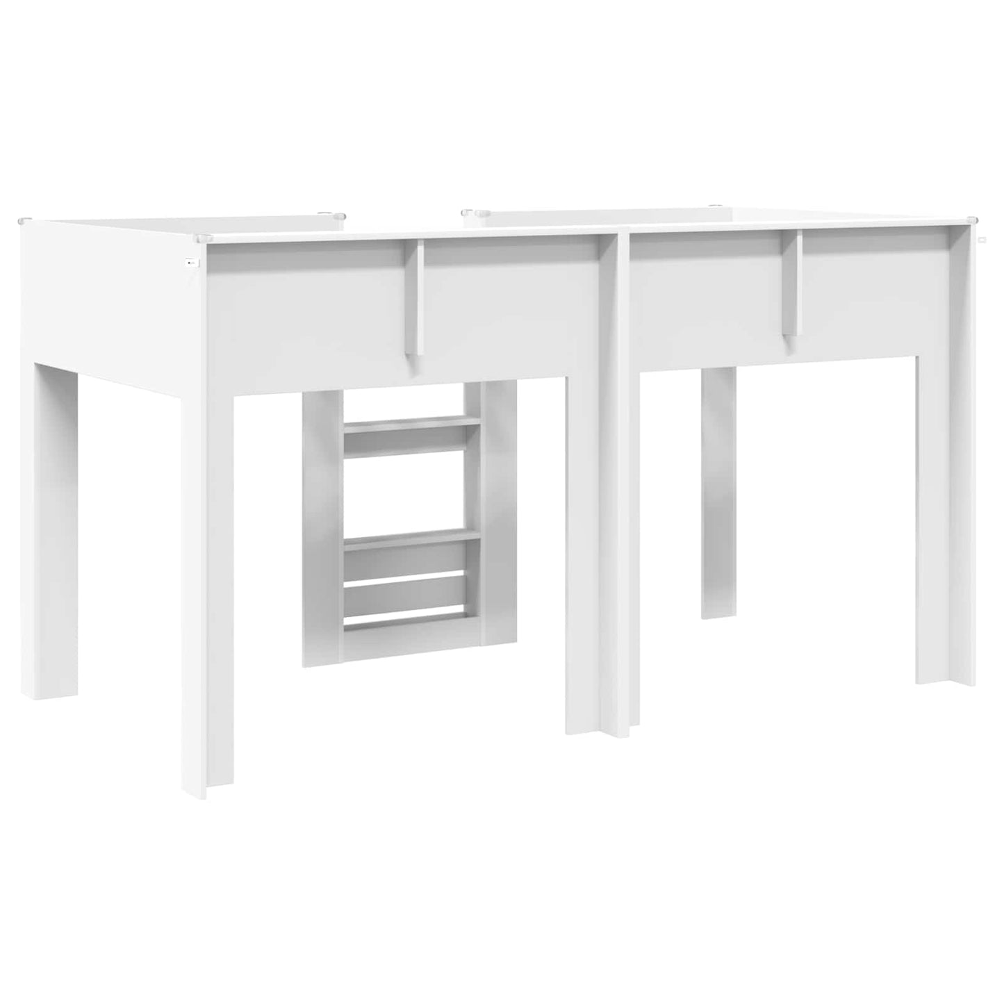vidaXL Κρεβάτι Κουκέτα για Παιδιά Λευκό 90 x 190 cm Επεξεργασμένο ξύλο