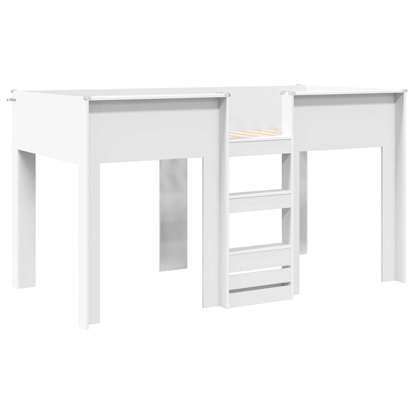 vidaXL Κρεβάτι Κουκέτα για Παιδιά Λευκό 80 x 200 cm Επεξεργασμένο ξύλο
