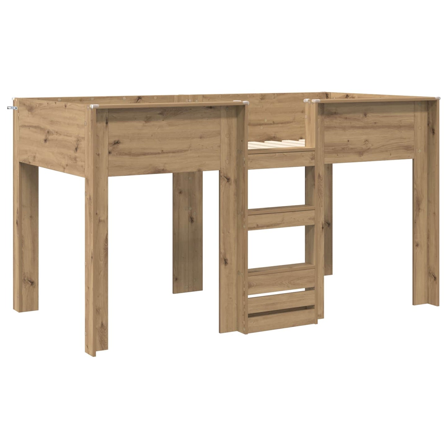 vidaXL Κρεβάτι Κουκέτα για Παιδιά Artisan Oak 80 x 200 cm