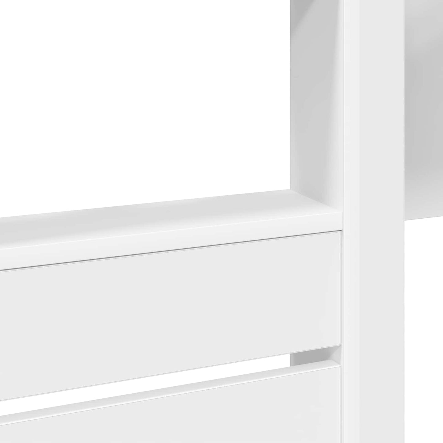 vidaXL Κρεβάτι Κουκέτα για Παιδιά Λευκό 90 x 200 cm Επεξεργασμένο ξύλο