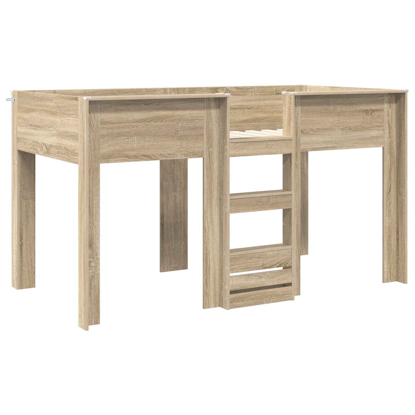 vidaXL Κρεβάτι Κουκέτα για Παιδιά Δρύς Sonoma 90 x 200 cm