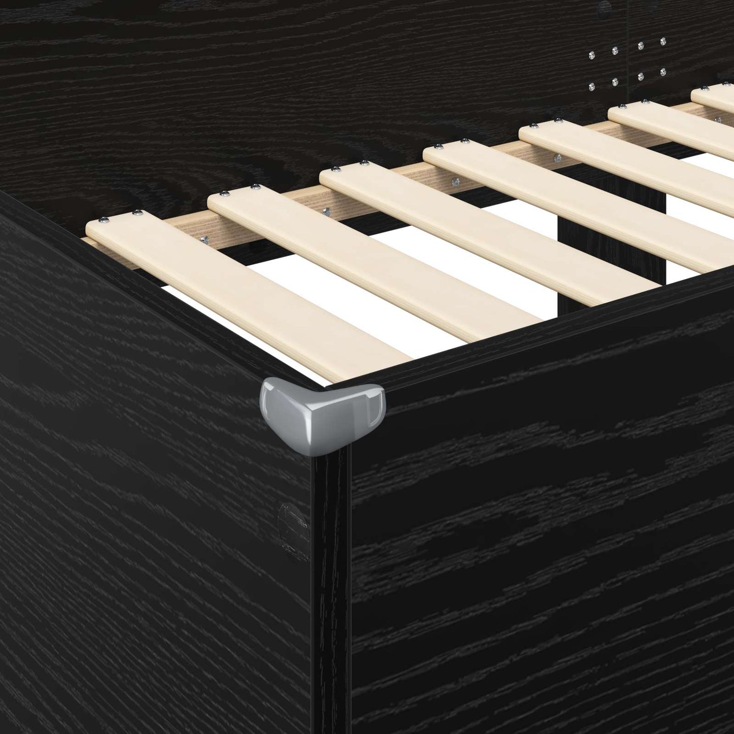 vidaXL Κρεβάτι Κουκέτα για Παιδιά Μαύρη Οξυά 100 x 200 cm