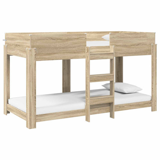 vidaXL Κρεβάτι Κουκέτα για Παιδιά Δρύς Sonoma 100 x 200 cm