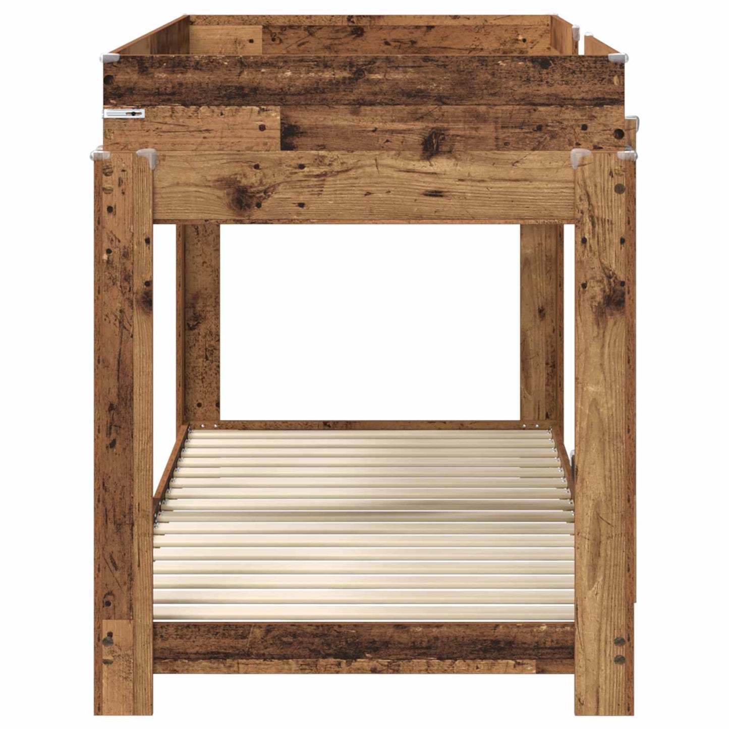 vidaXL Κρεβάτι Κουκέτα για Παιδιά Παλιό ξύλο 80 x 200 cm