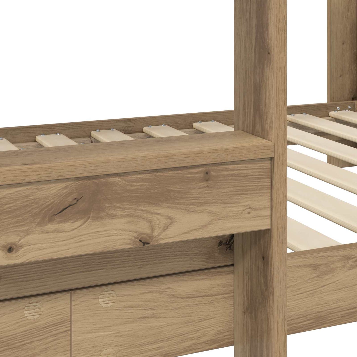 vidaXL Κρεβάτι Κουκέτα για Παιδιά Artisan Oak 80 x 200 cm
