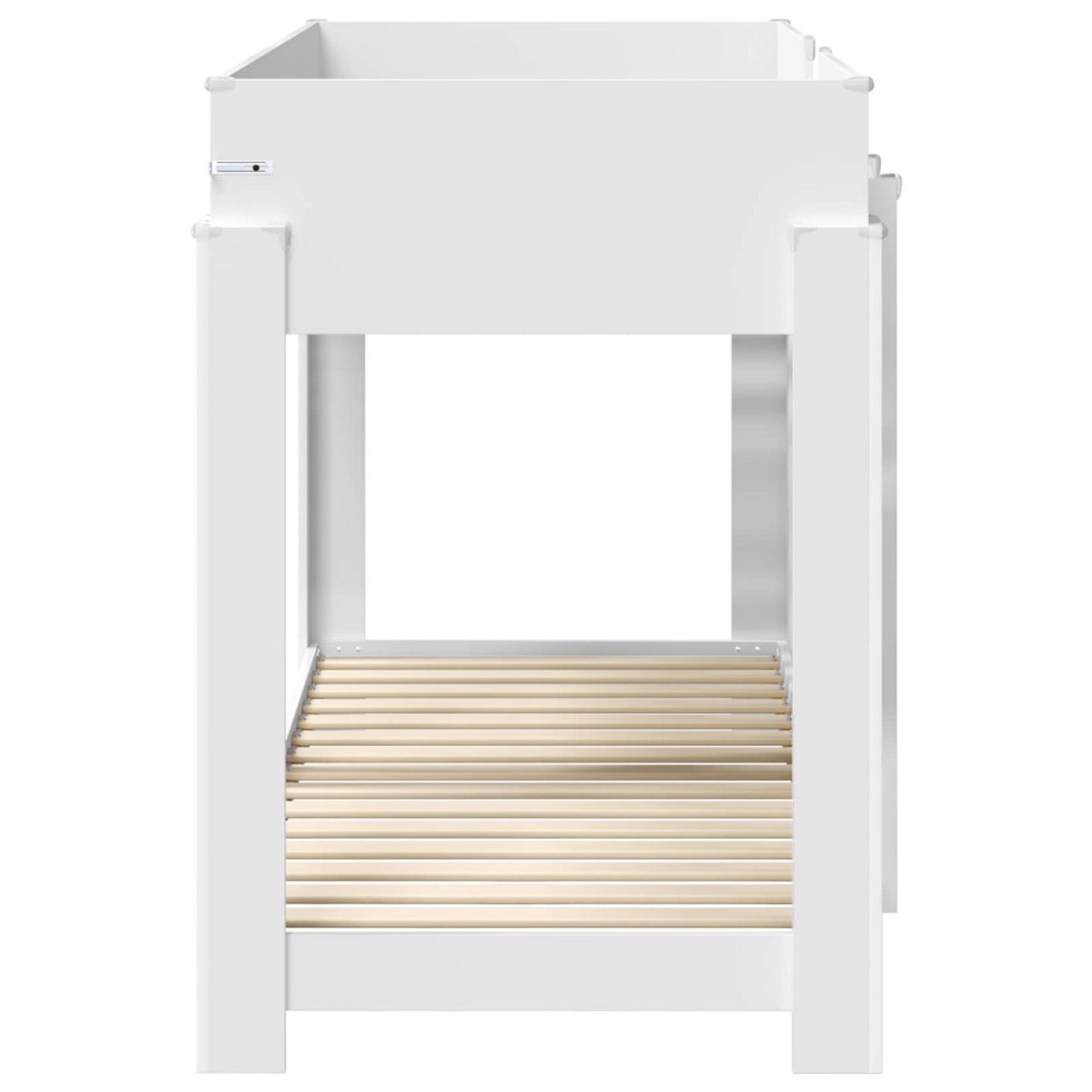 vidaXL Κρεβάτι Κουκέτα για Παιδιά Λευκό 75 x 190 cm Επεξεργασμένο ξύλο