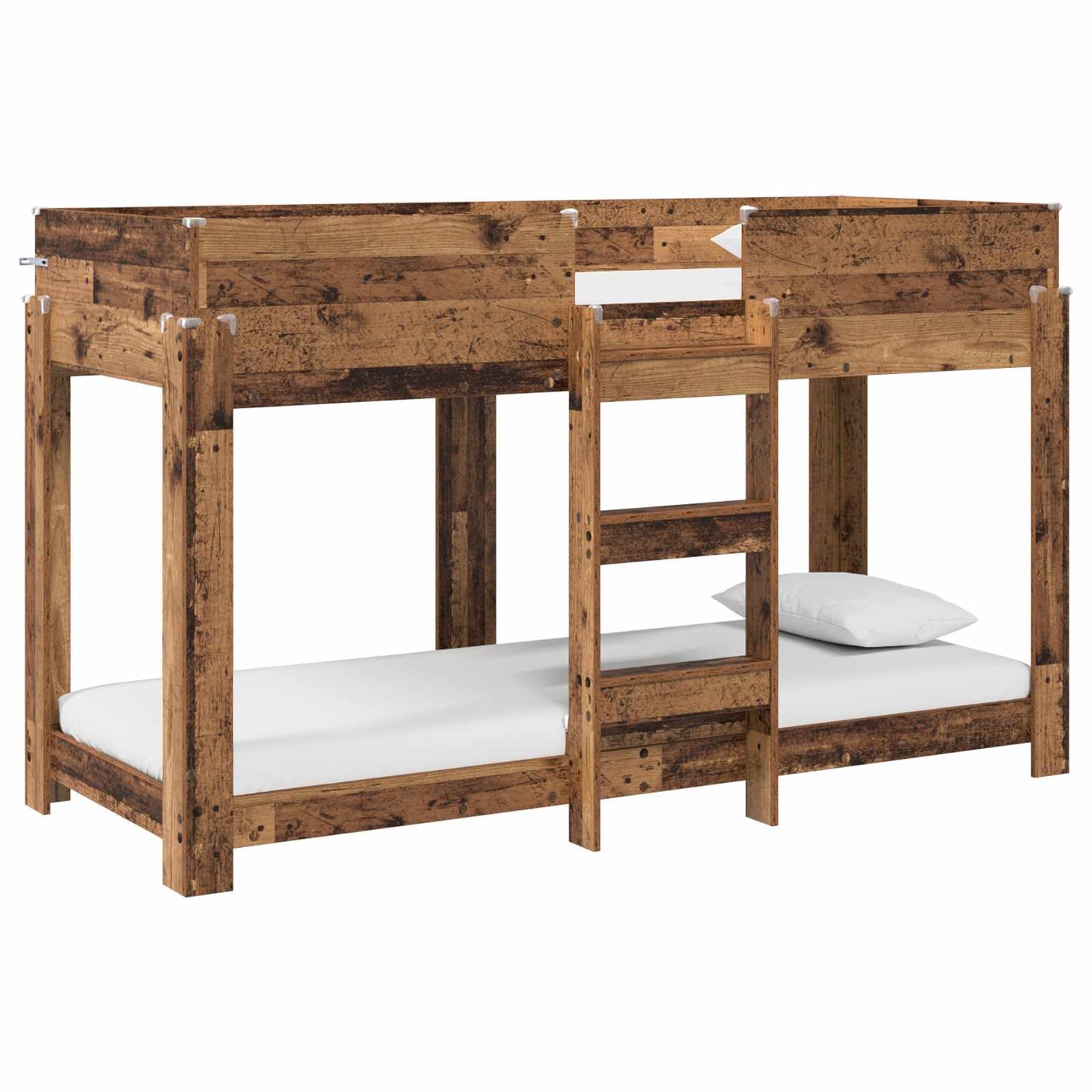 vidaXL Κρεβάτι Κουκέτα για Παιδιά Παλιό ξύλο 75 x 190 cm