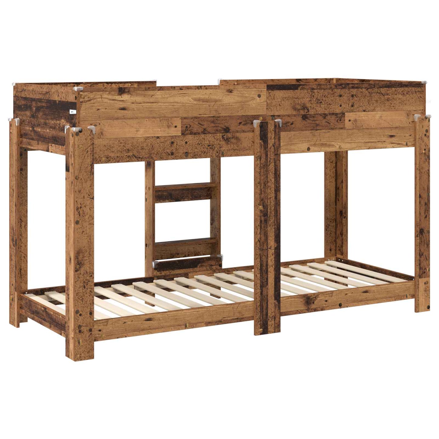 vidaXL Κρεβάτι Κουκέτα για Παιδιά Παλιό ξύλο 75 x 190 cm