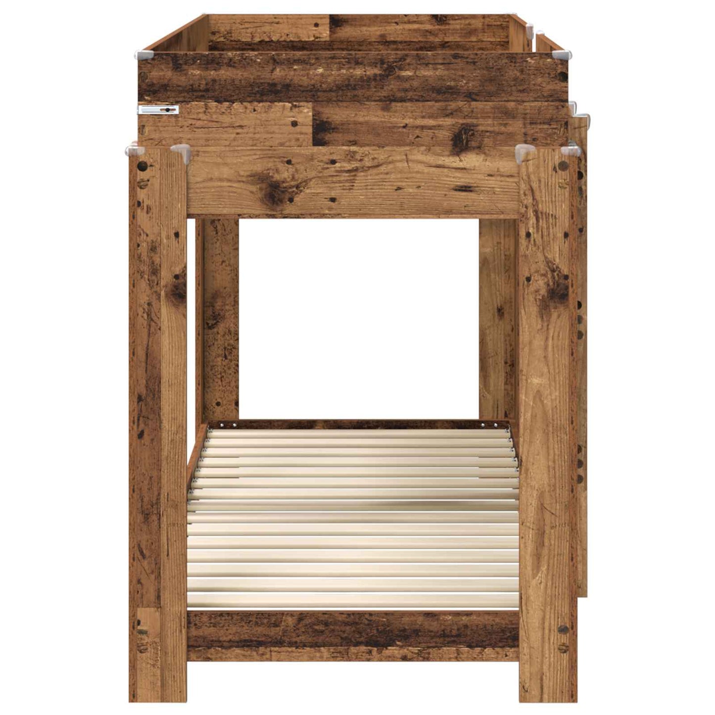 vidaXL Κρεβάτι Κουκέτα για Παιδιά Παλιό ξύλο 75 x 190 cm