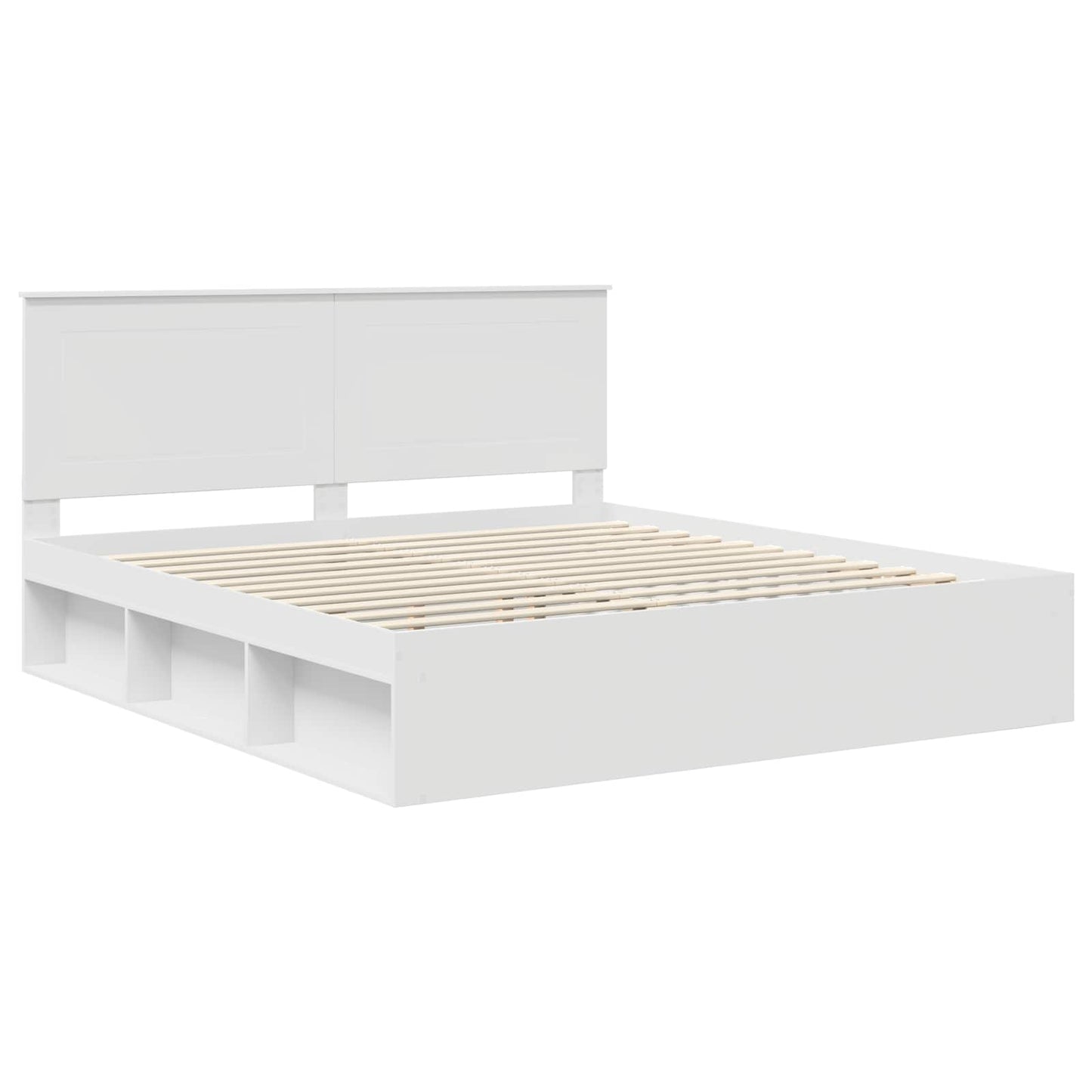 vidaXL Σκελετός Κρεβατιού Λευκό 180 x 200 cm Στερεά ξυλεία πεύκου