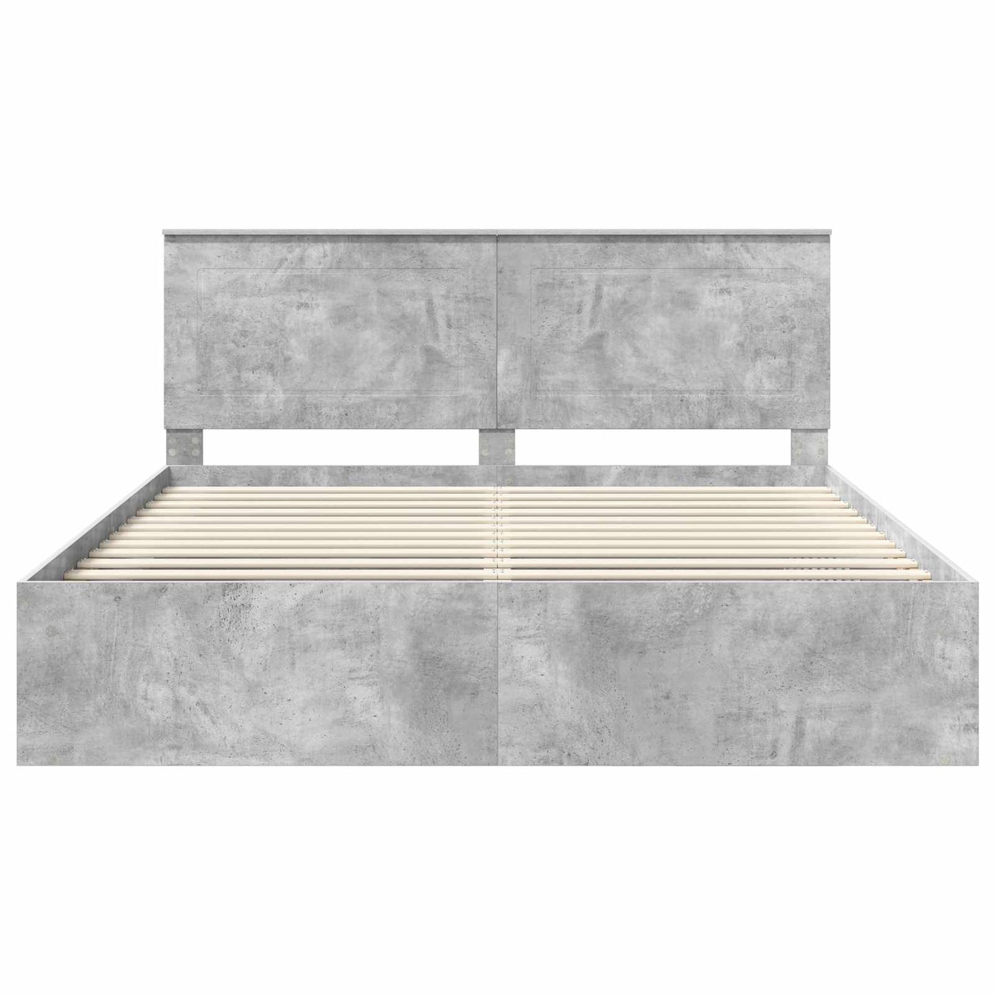 vidaXL Σκελετός Κρεβατιού Σκυρόδεμα 180 x 200 cm Στερεά ξυλεία πεύκου