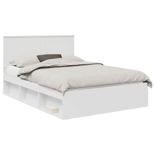 vidaXL Σκελετός Κρεβατιού Λευκό 160 x 200 cm Στερεά ξυλεία πεύκου