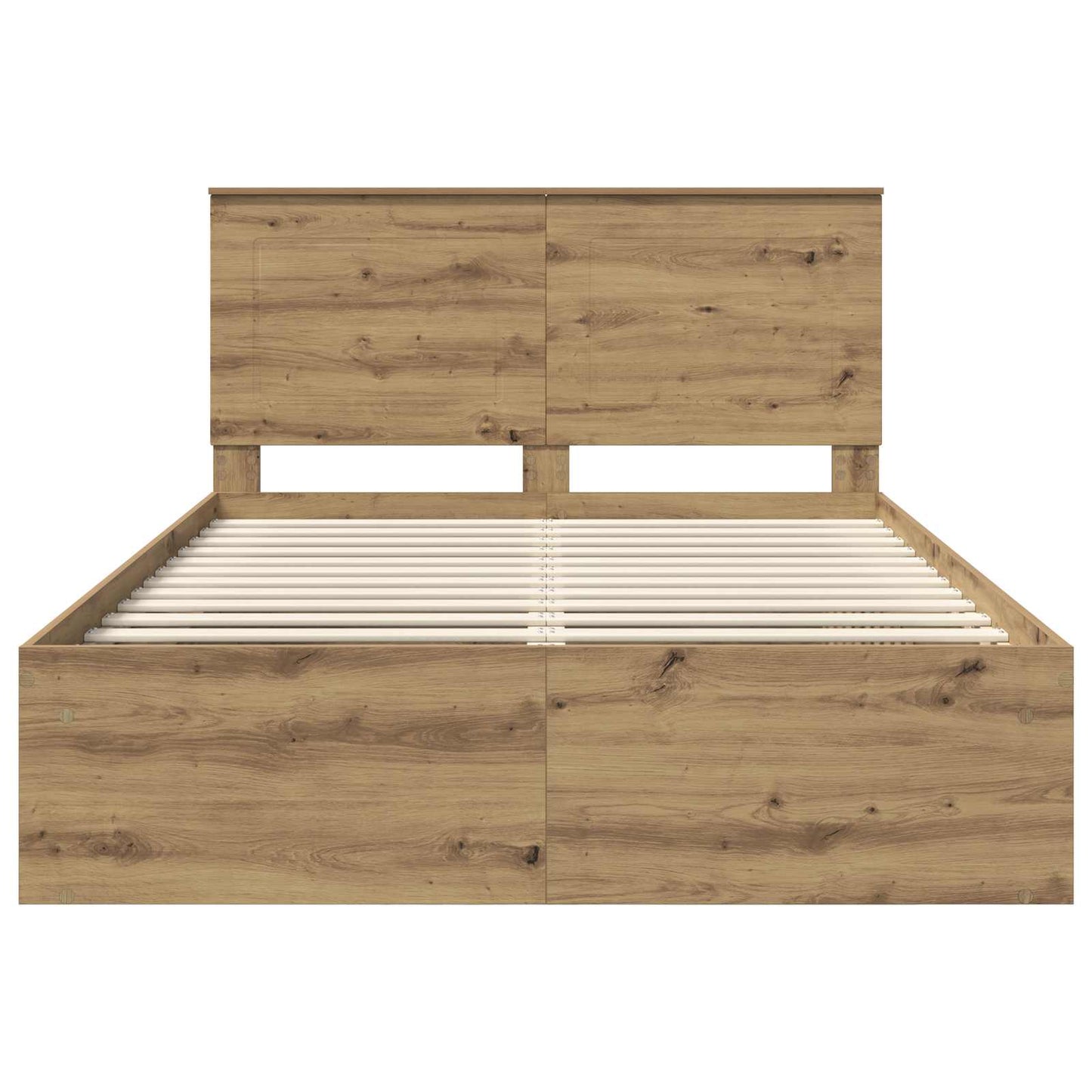 vidaXL Σκελετός Κρεβατιού Καρυδιά Χειροποίητης Εργασίας 150 x 200 cm