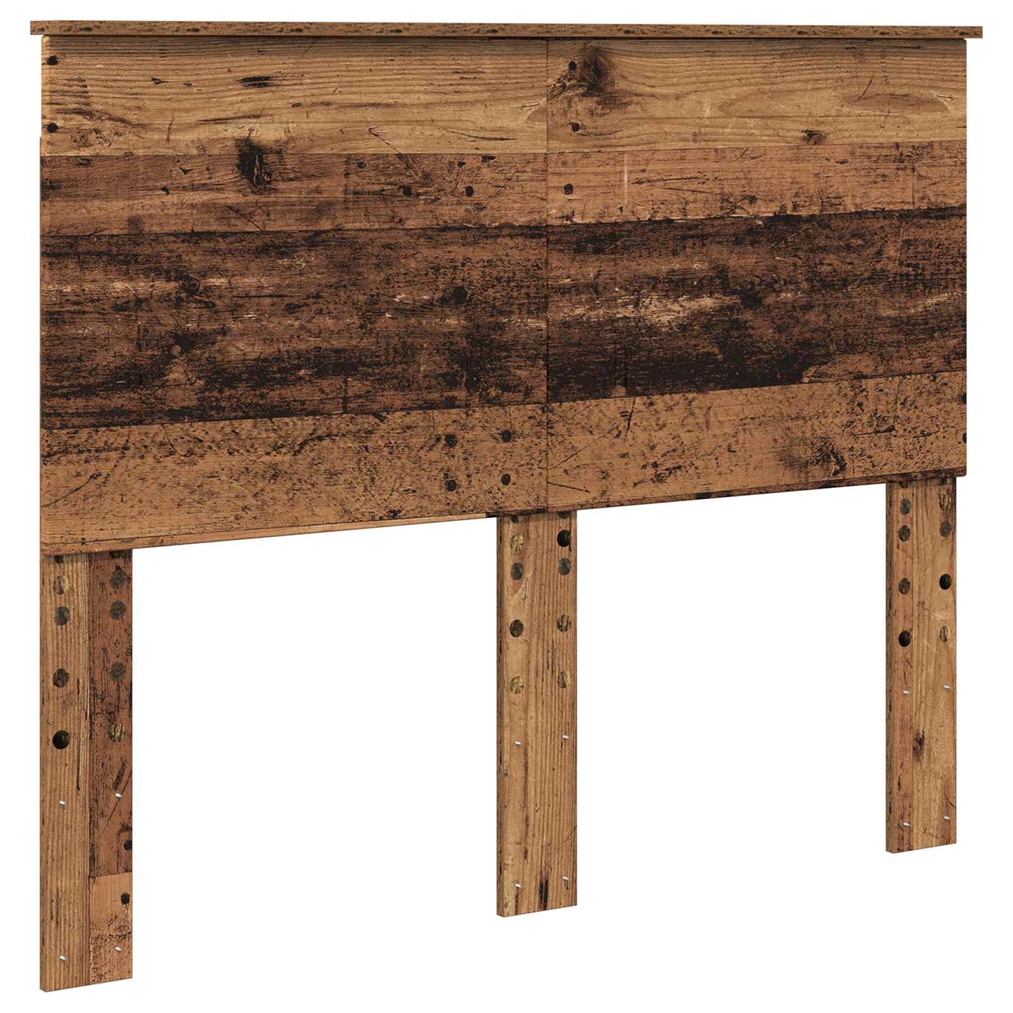 vidaXL Σκελετός Κρεβατιού Παλιό ξύλο 135 x 190 cm Στερεά ξυλεία πεύκου