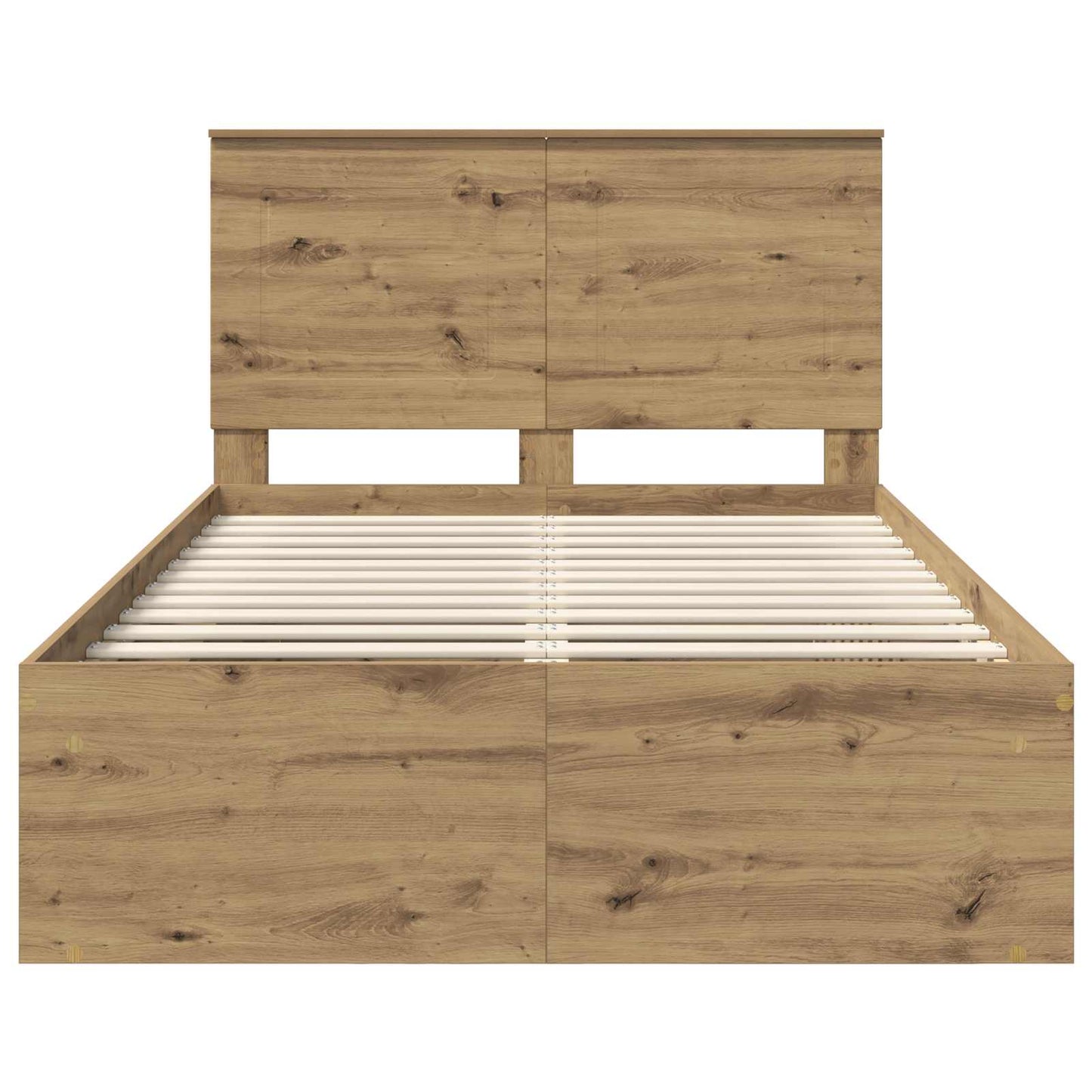 vidaXL Σκελετός Κρεβατιού Καρυδιά Χειροποίητης Εργασίας 120 x 200 cm