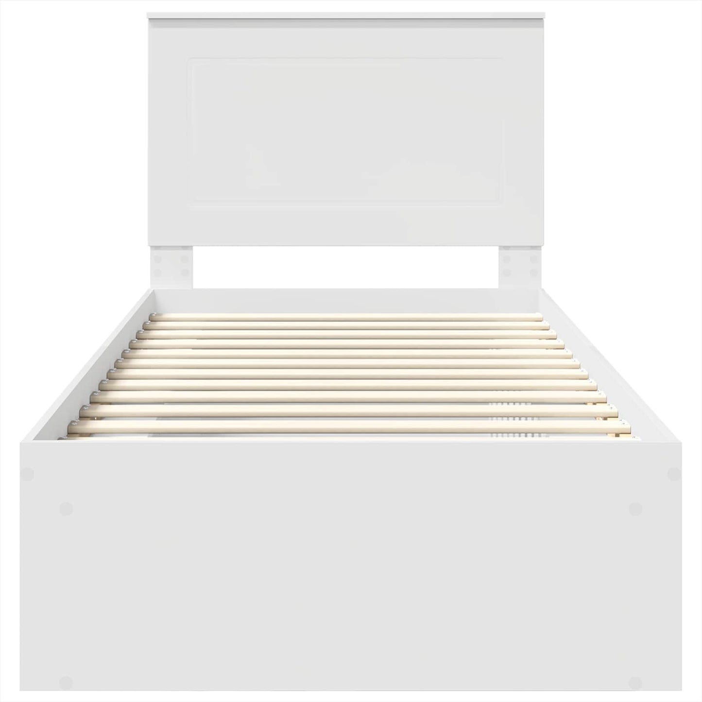 vidaXL Σκελετός Κρεβατιού Λευκό 100 x 200 cm Στερεά ξυλεία πεύκου