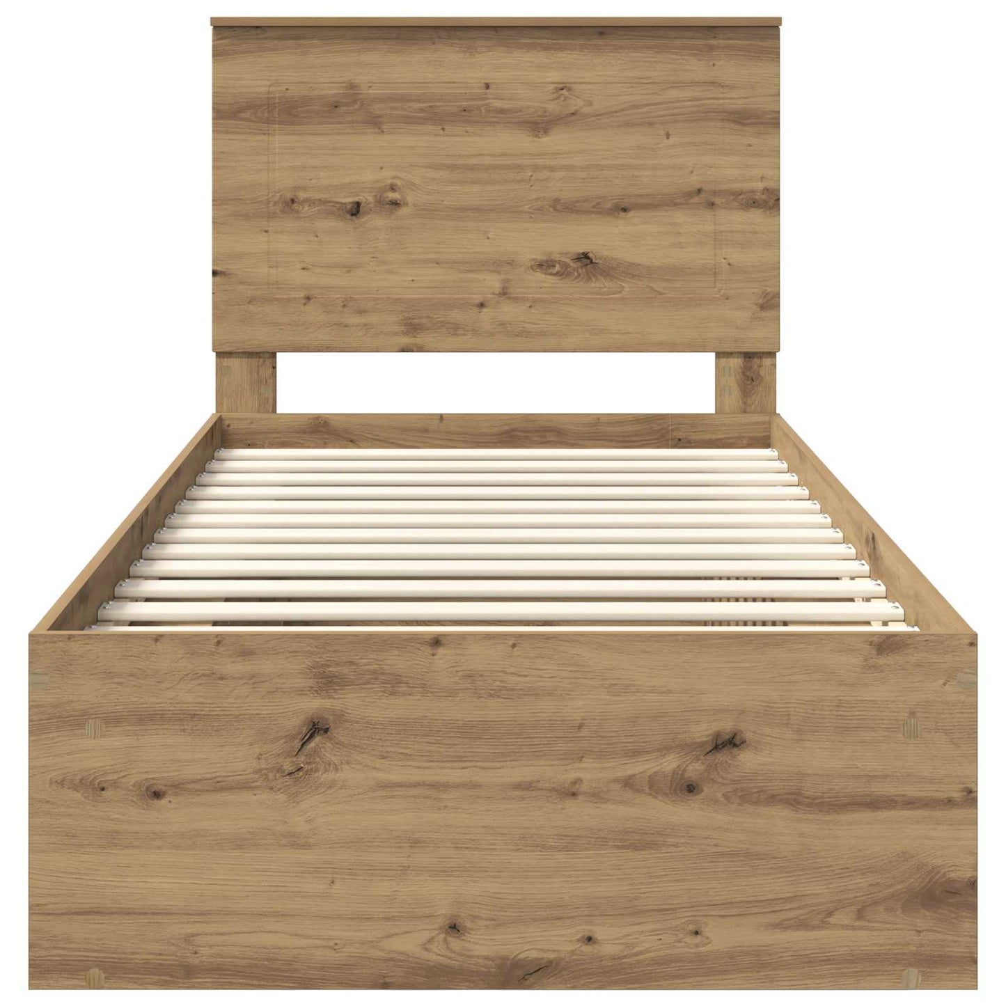 vidaXL Σκελετός Κρεβατιού Καρυδιά Χειροποίητης Εργασίας 100 x 200 cm